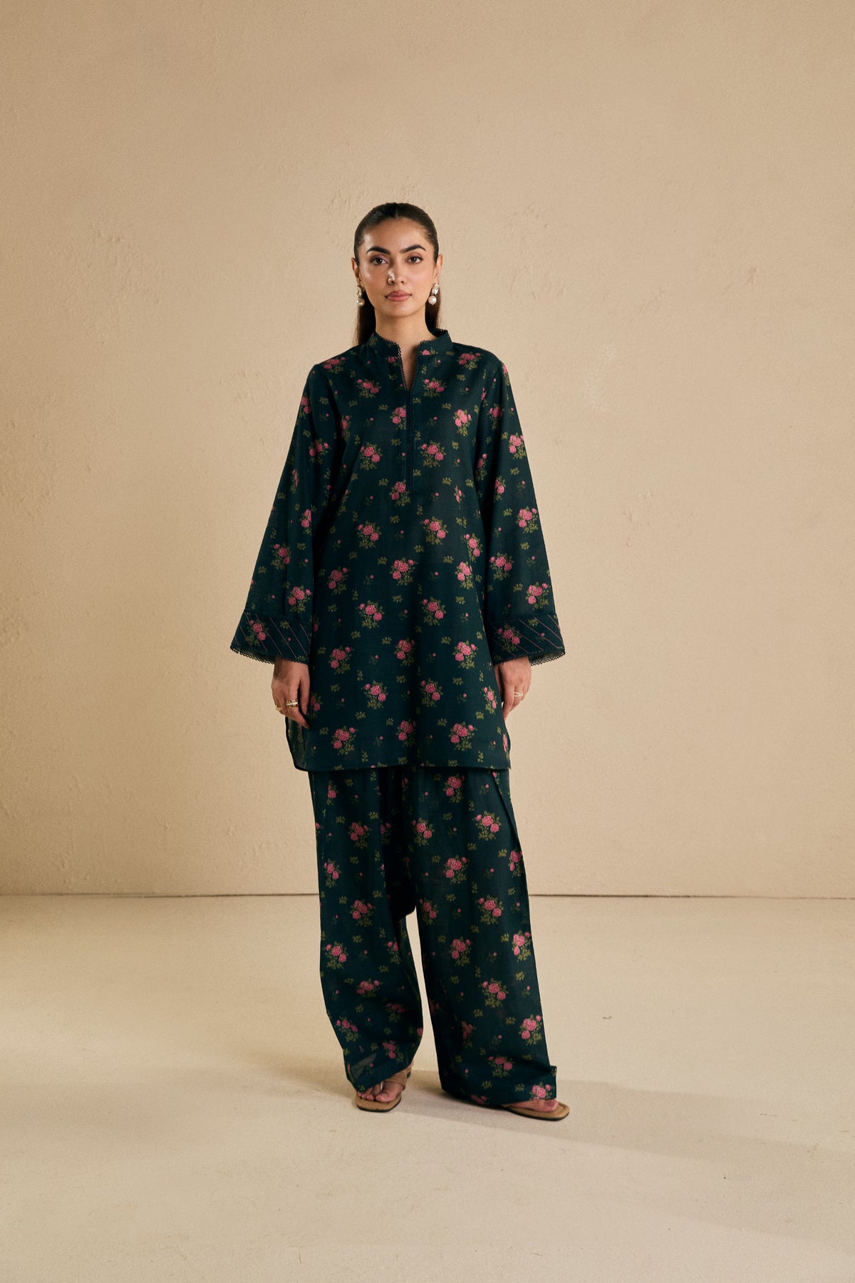 Moss Khaddar Set