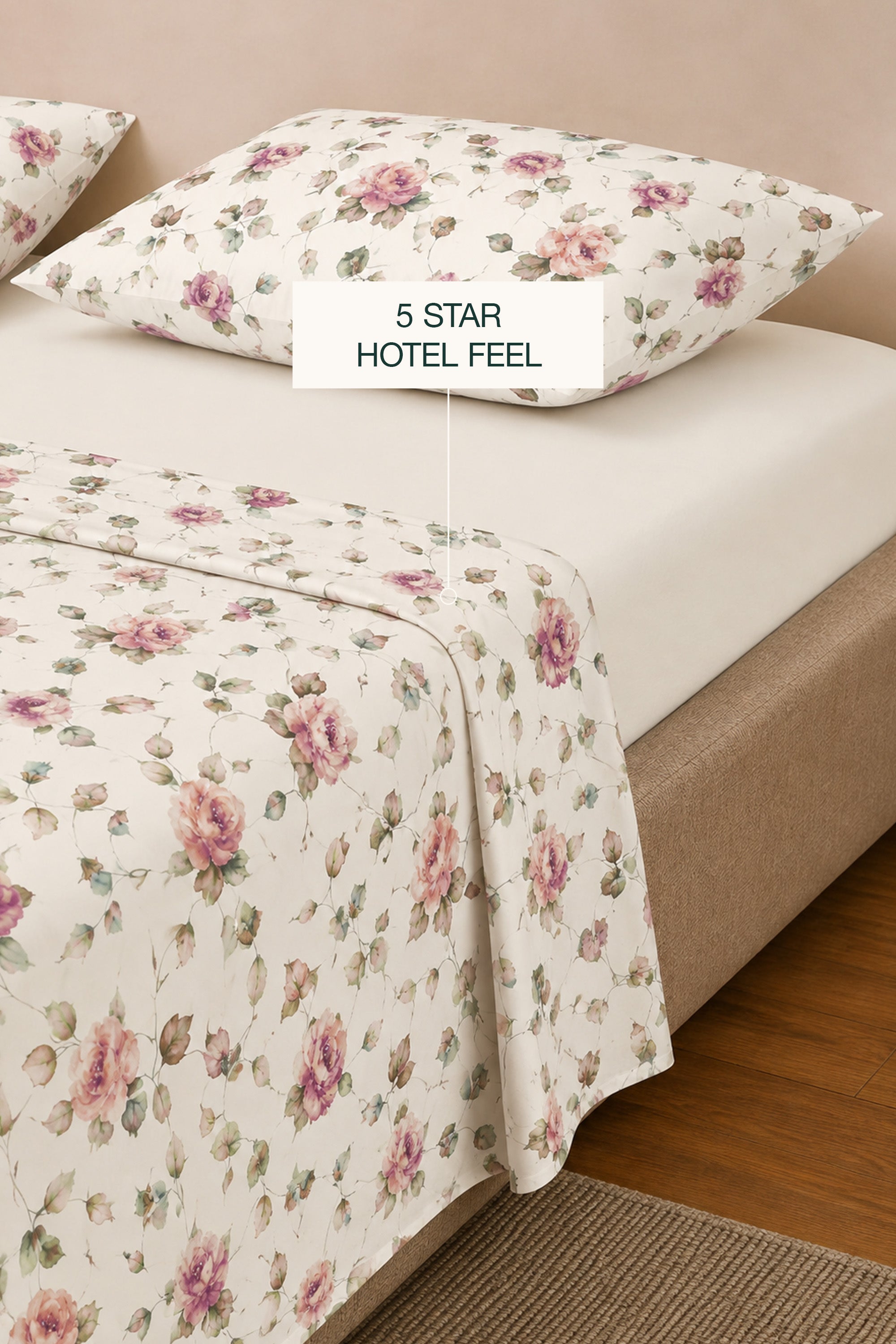 Ochre Wash Sateen Bed Sheet Set