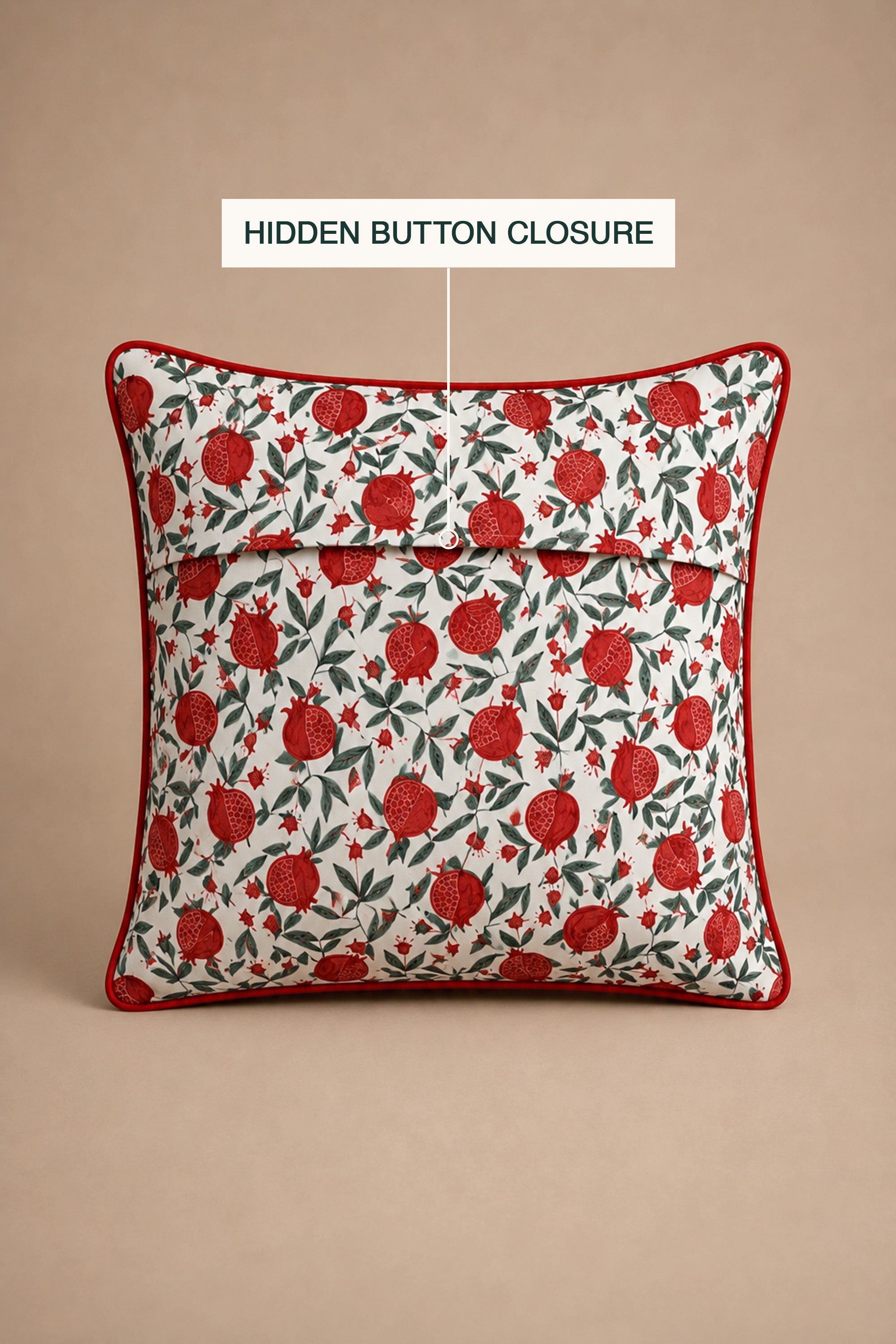 Pomme Noir Sateen Cushion Cover