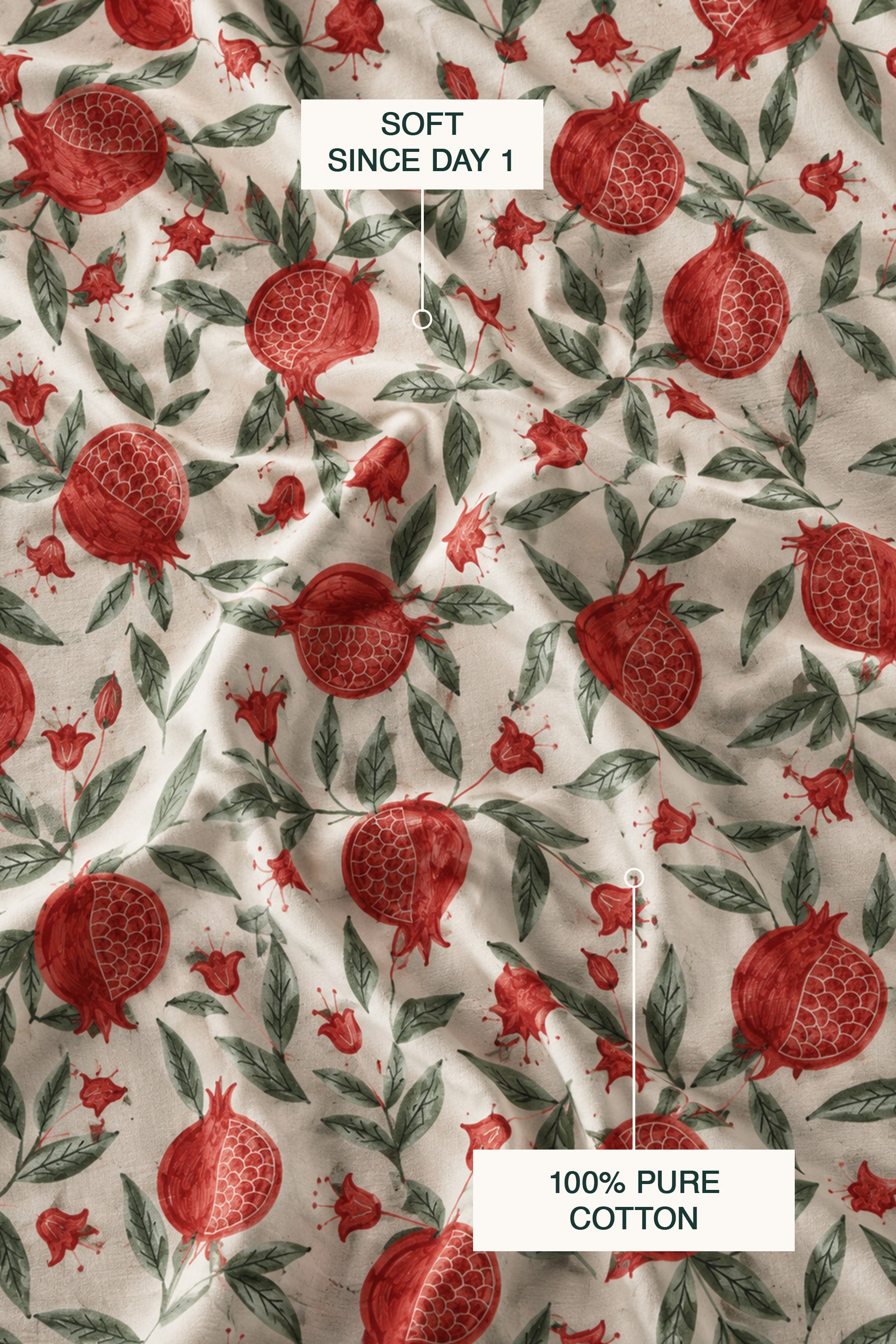 Pomme Noir Sateen Duvet cover Set