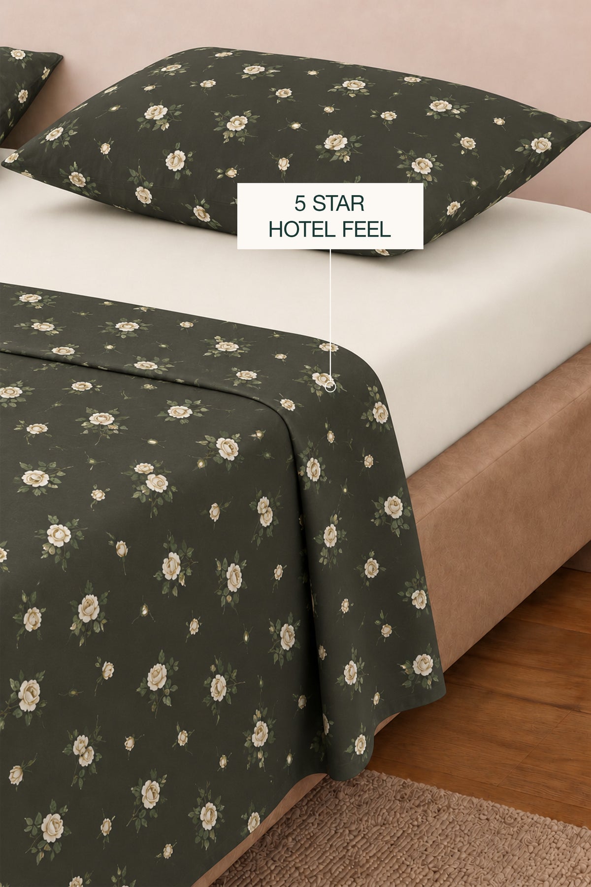Roseque Percale Bed Sheet Set