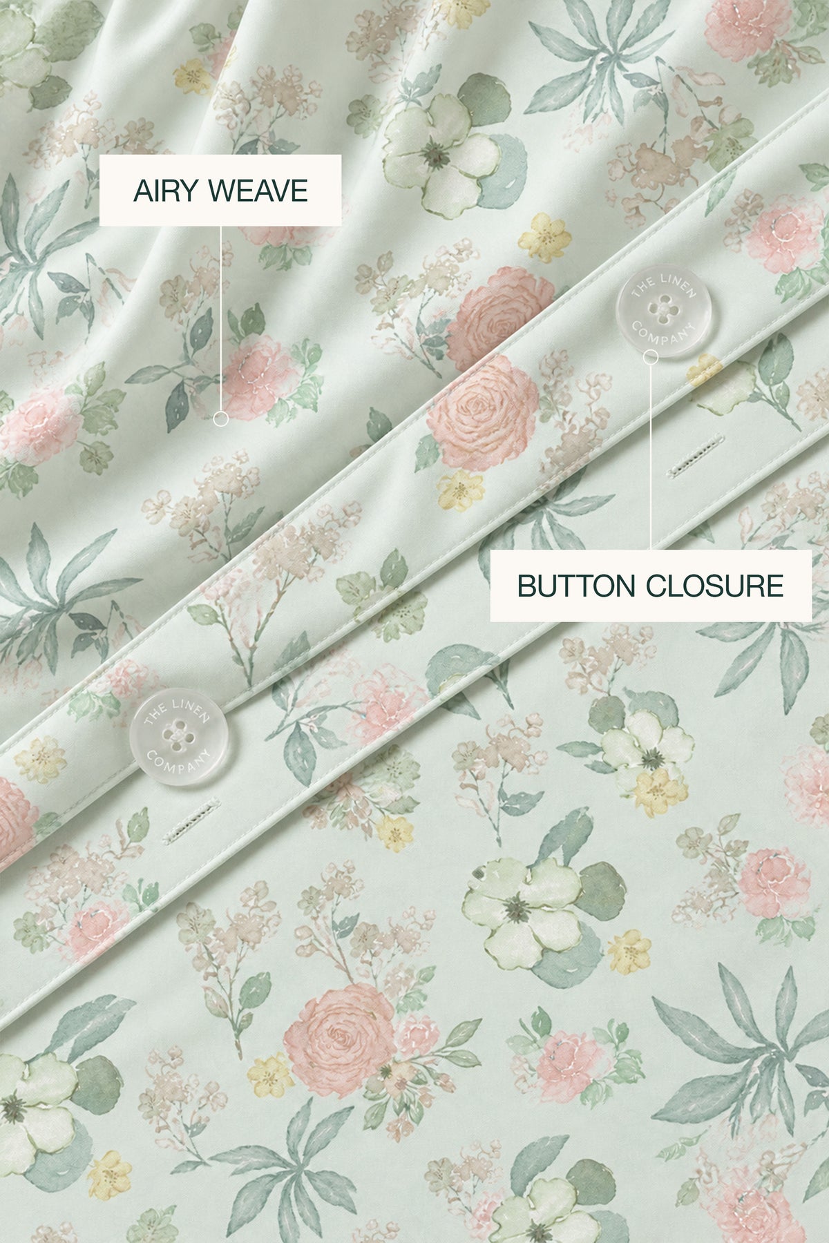 Sage Garden Percale Duvet Set