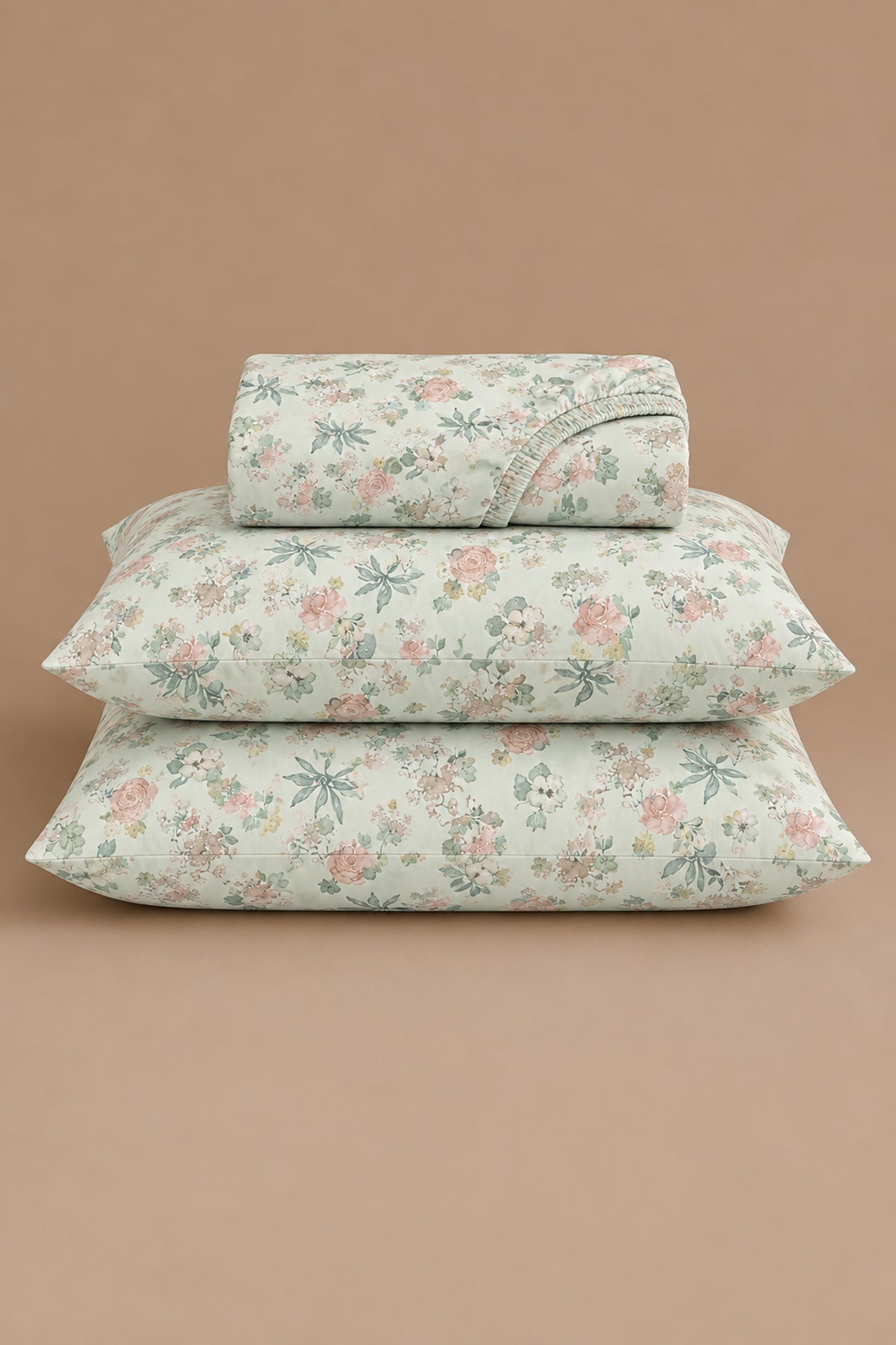 Sage Garden Percale Sheet Set