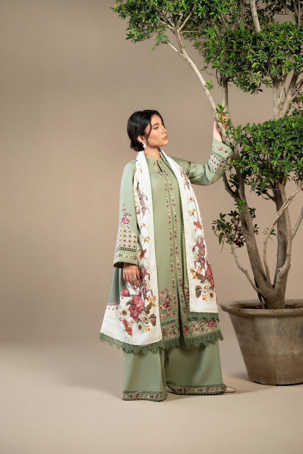 Sage Willow 3 PC Unstitched