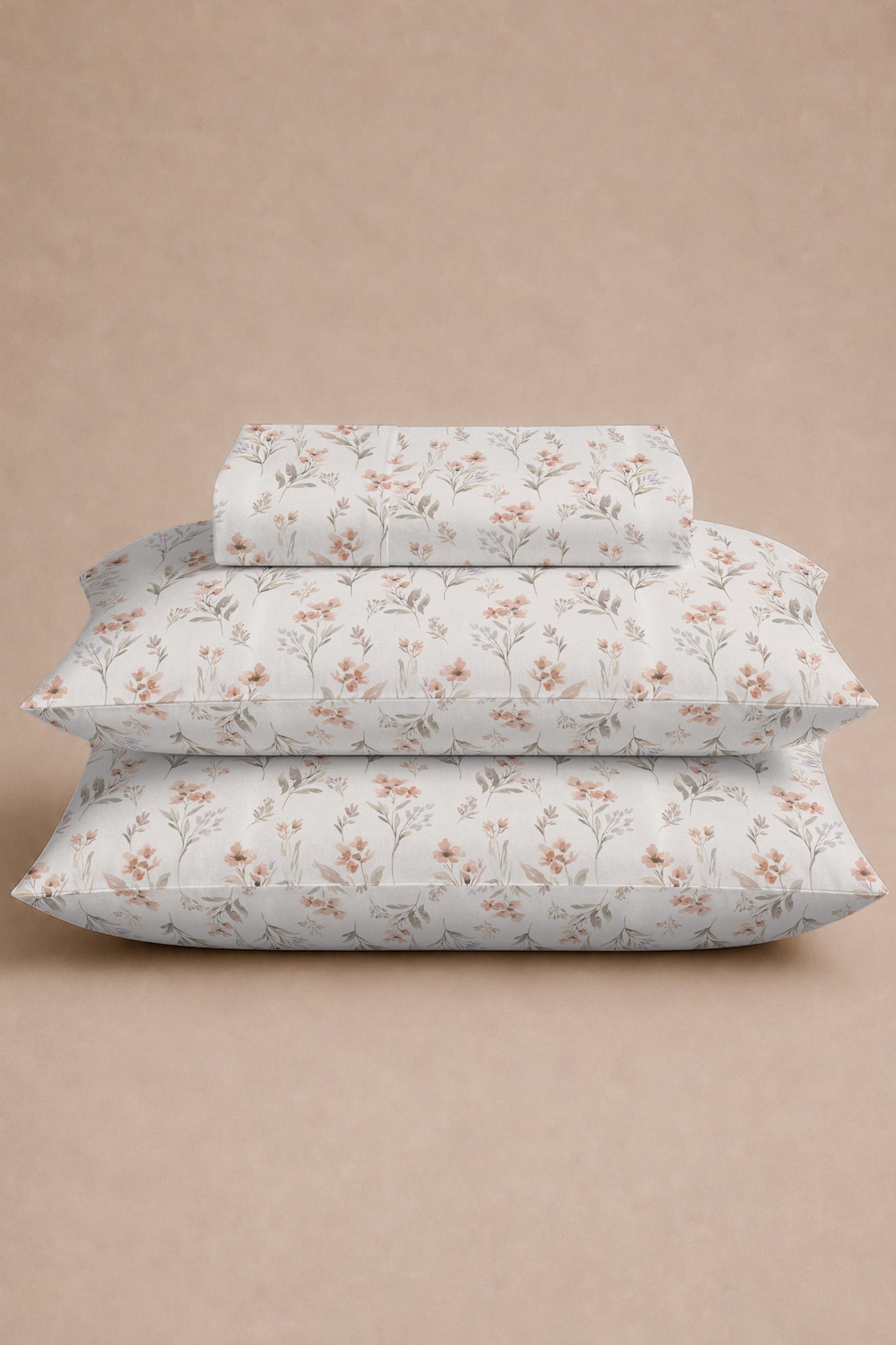 Serene Garden Sateen Bed Sheet Set