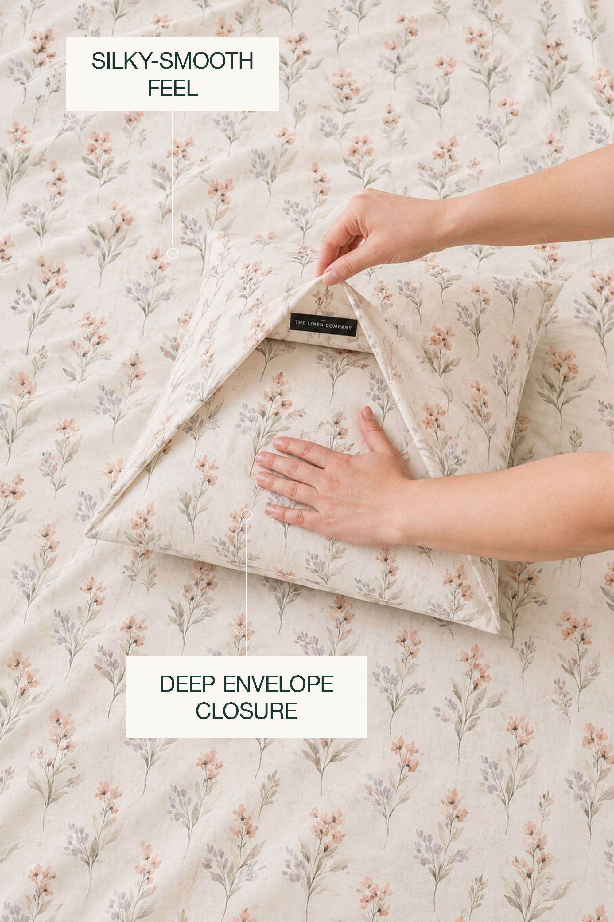 Serene Garden Sateen Duvet cover Set