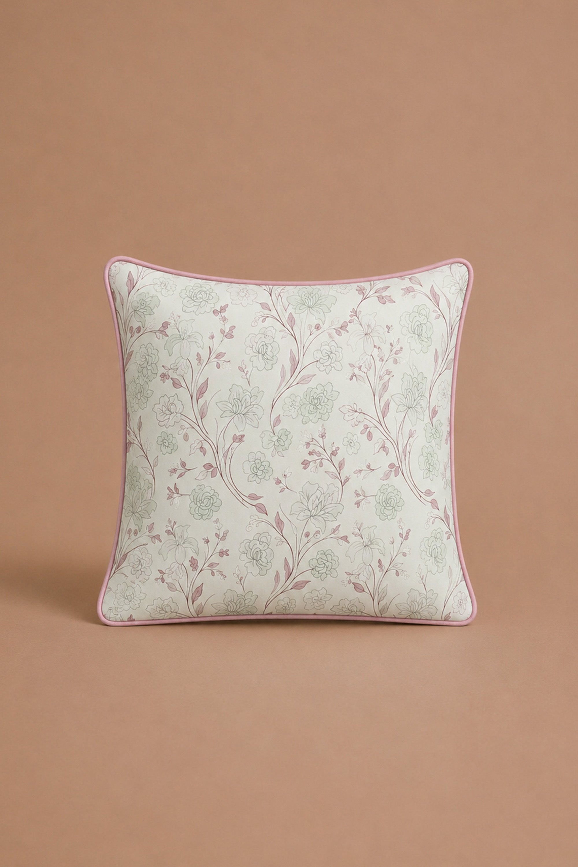 Sketchy Flowers Percale Cushion Cover