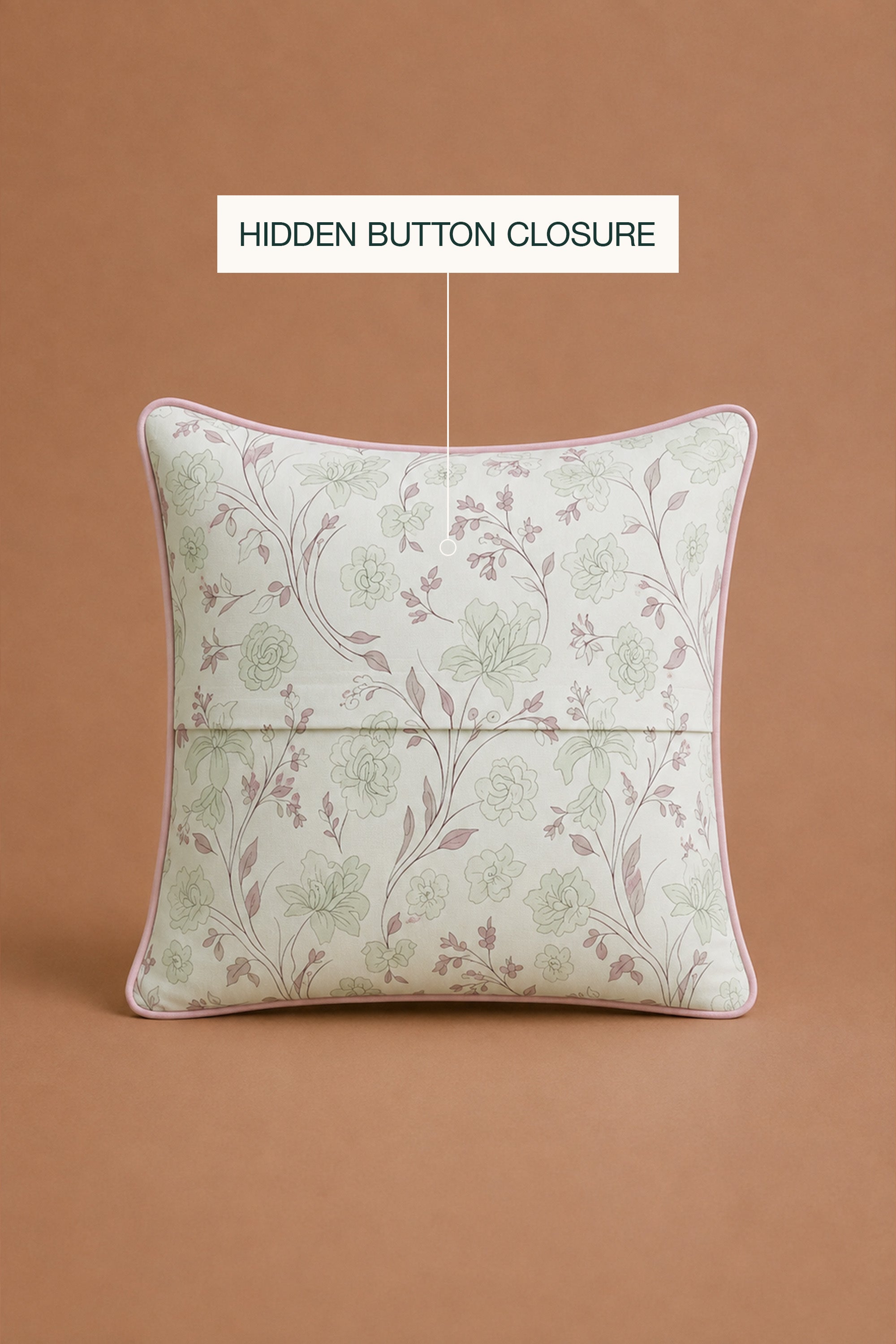 Sketchy Flowers Percale Cushion Cover