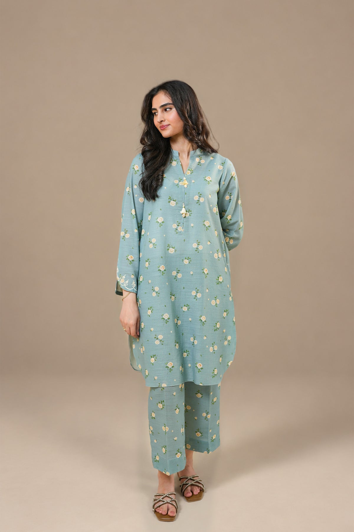 Sky Meadow Khaddar Set