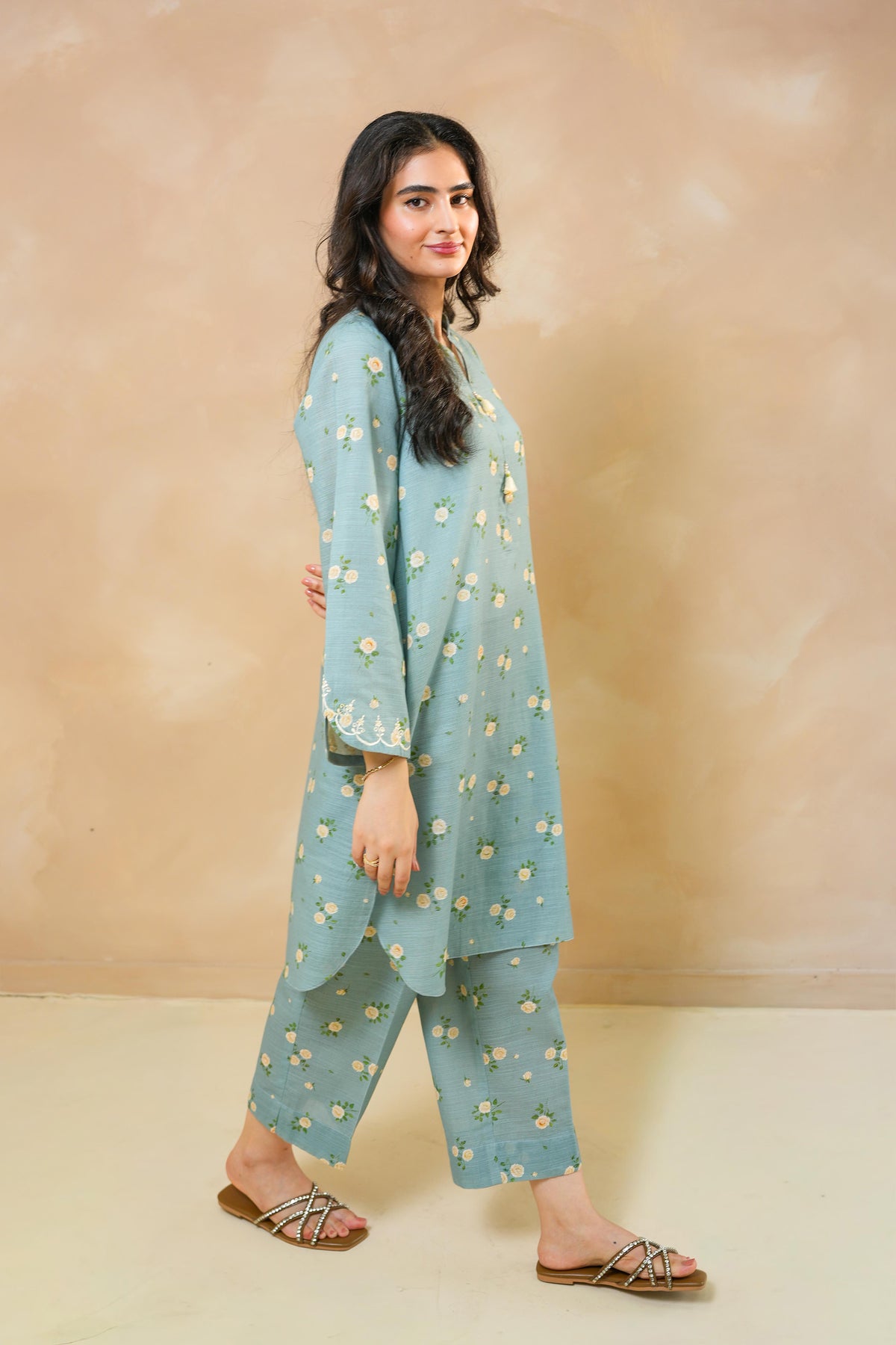 Sky Meadow Khaddar Set