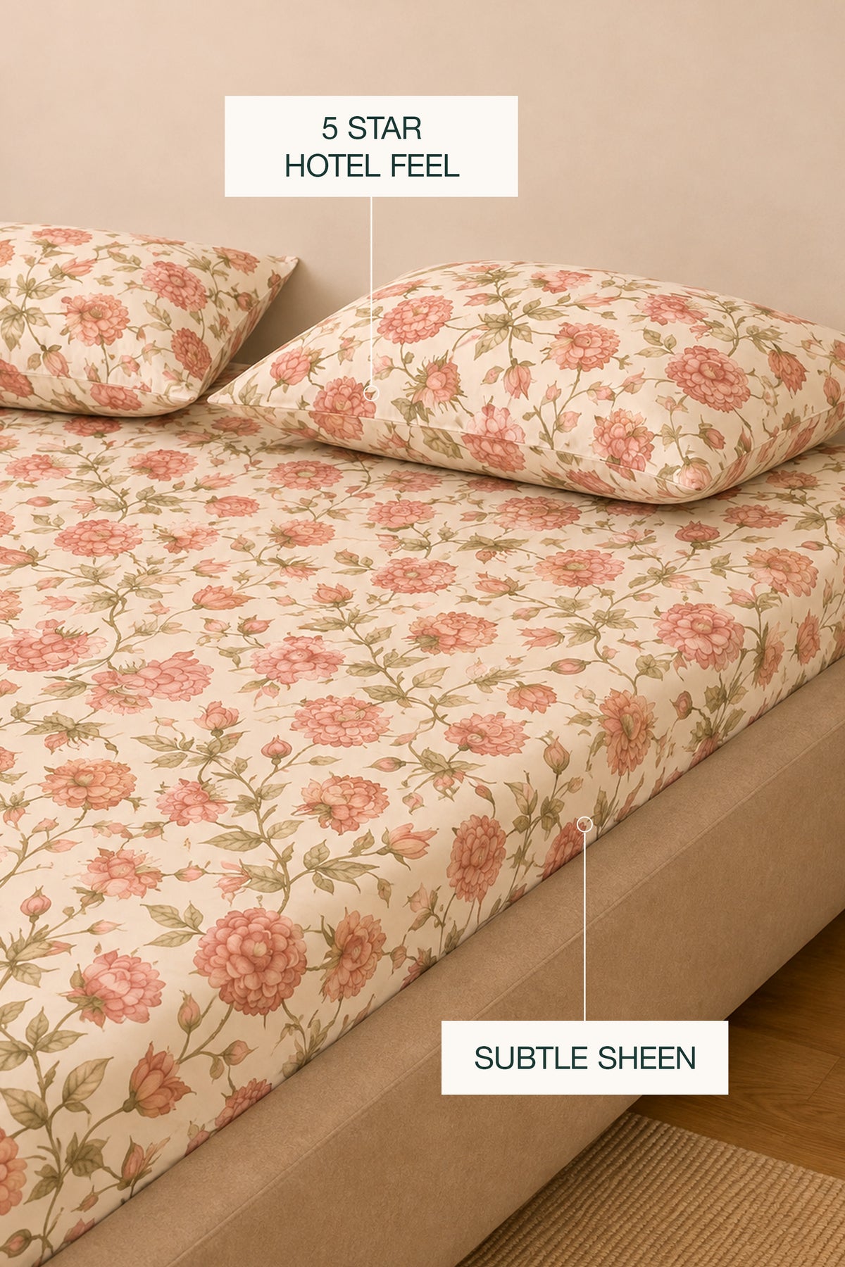 Saffron Breeze Sateen Sheet Set