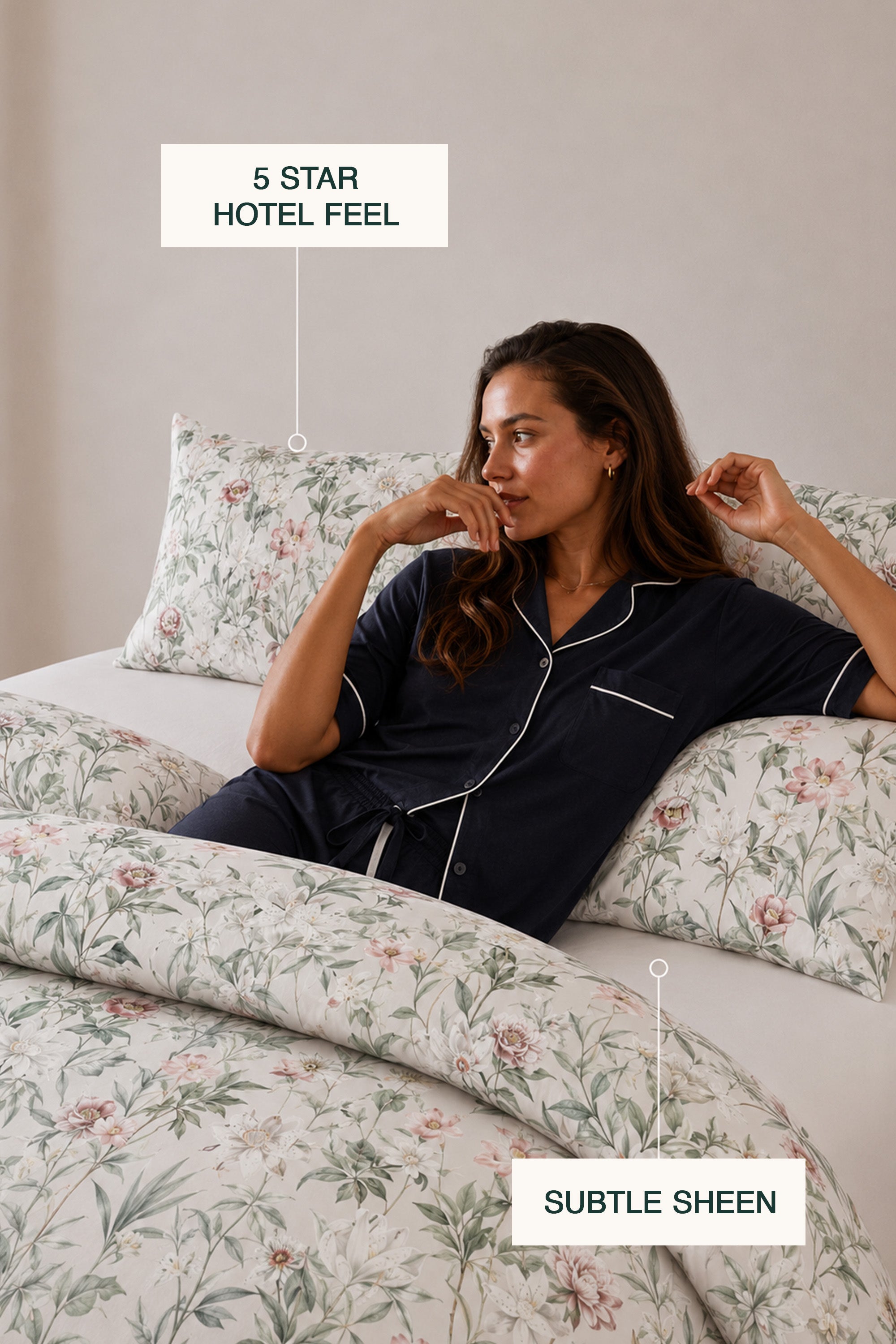 Summer Mirage Sateen Duvet cover Set