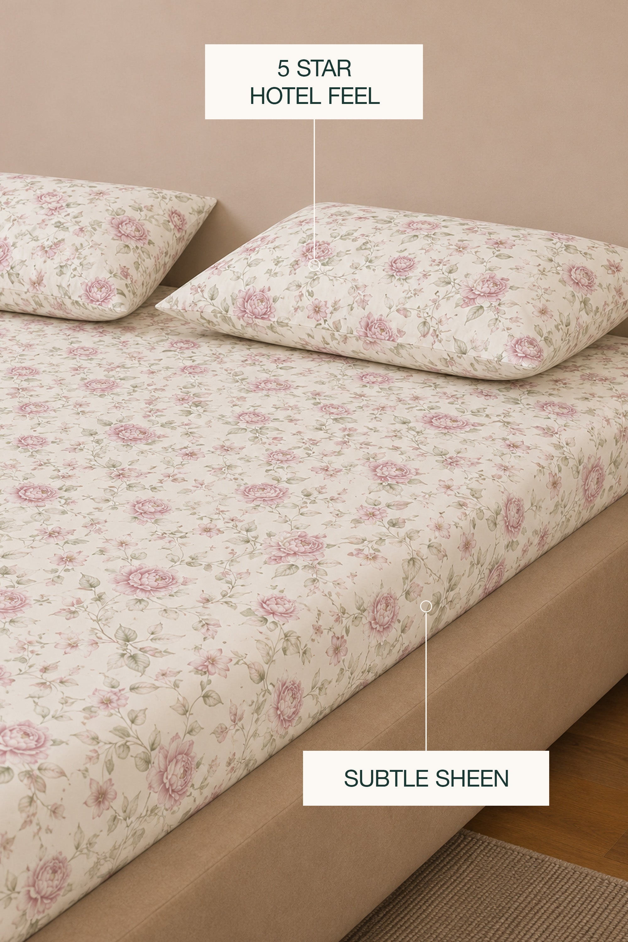 Sweet Echo Sateen Bed Sheet Set