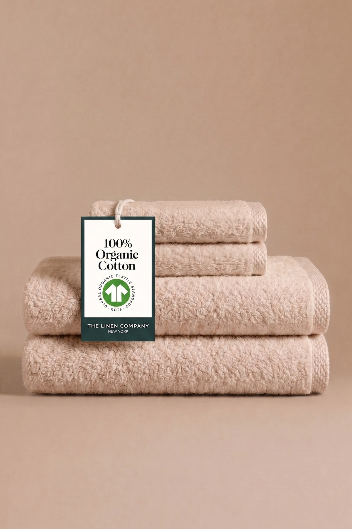 Taupe Organic Towels (Set of 4)