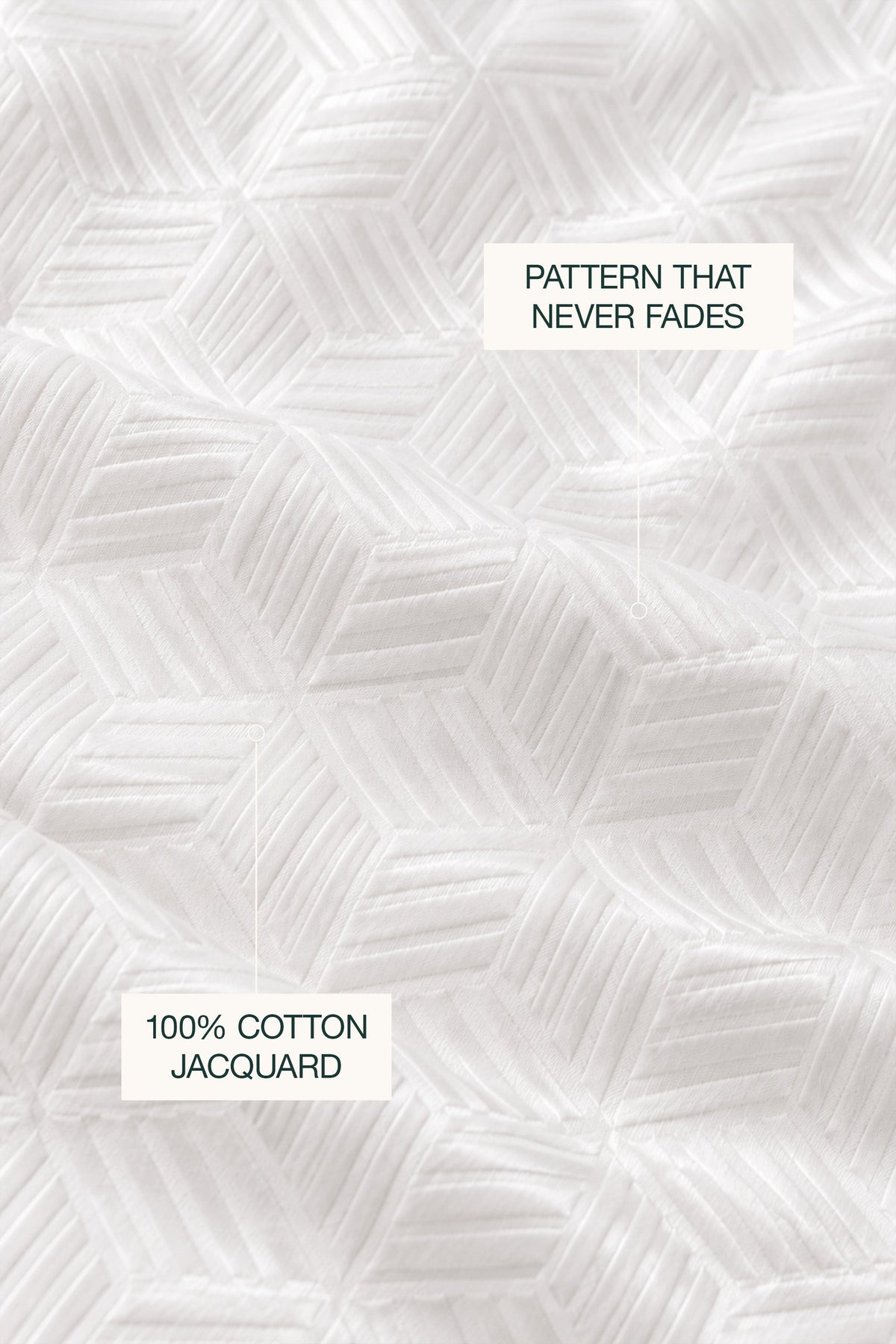 Jacquard tea cozy in white #color_white