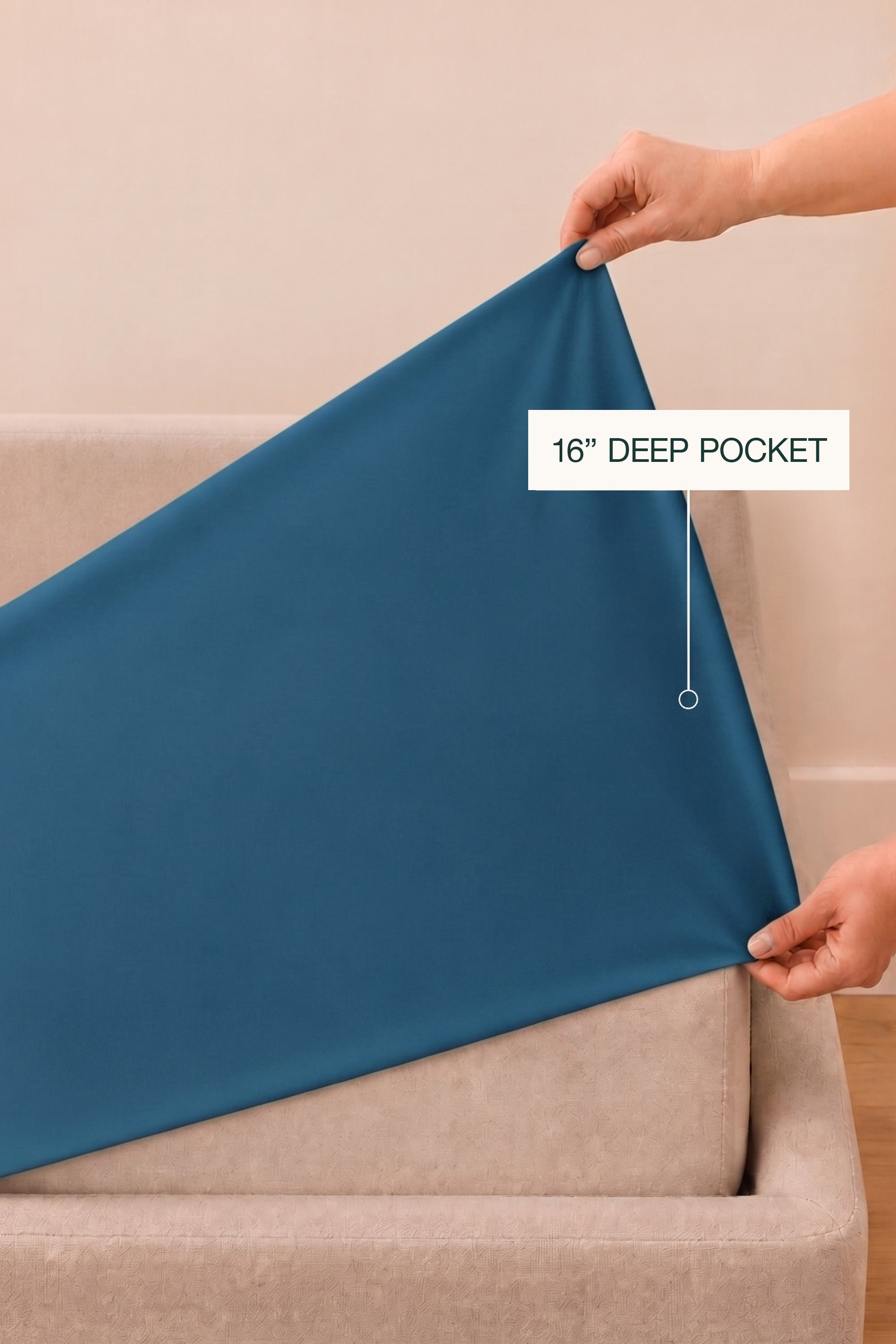 T400 Luxe Teal Embroidered Egyptian Cotton Bed Sheet Set