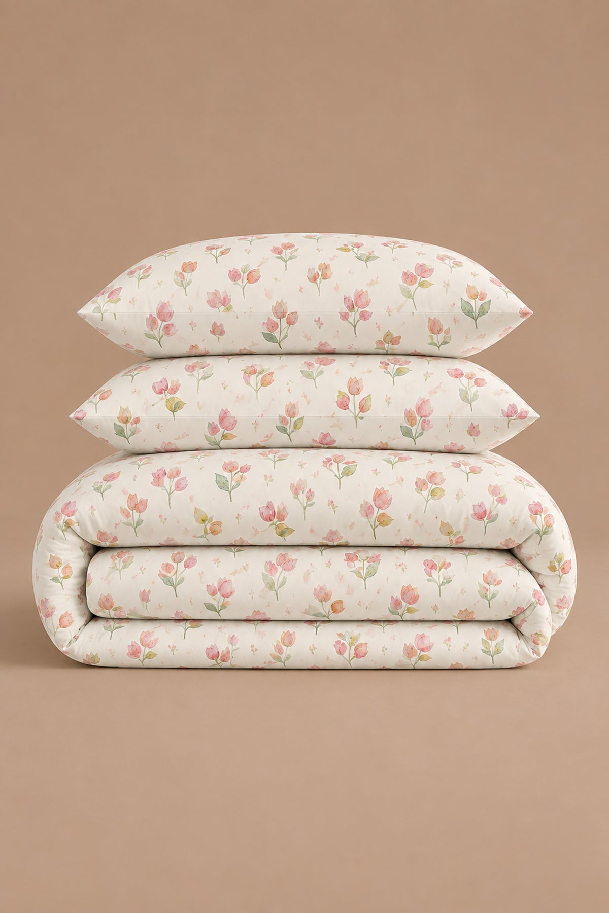 Tulip Garden Percale Duvet Cover set