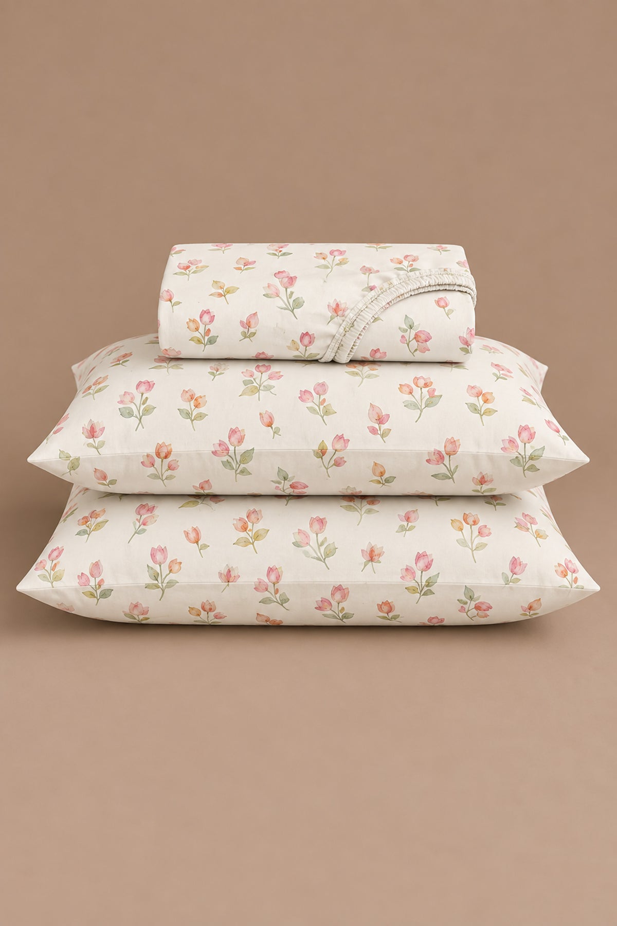 Tulip Garden Percale Bed Sheet Set