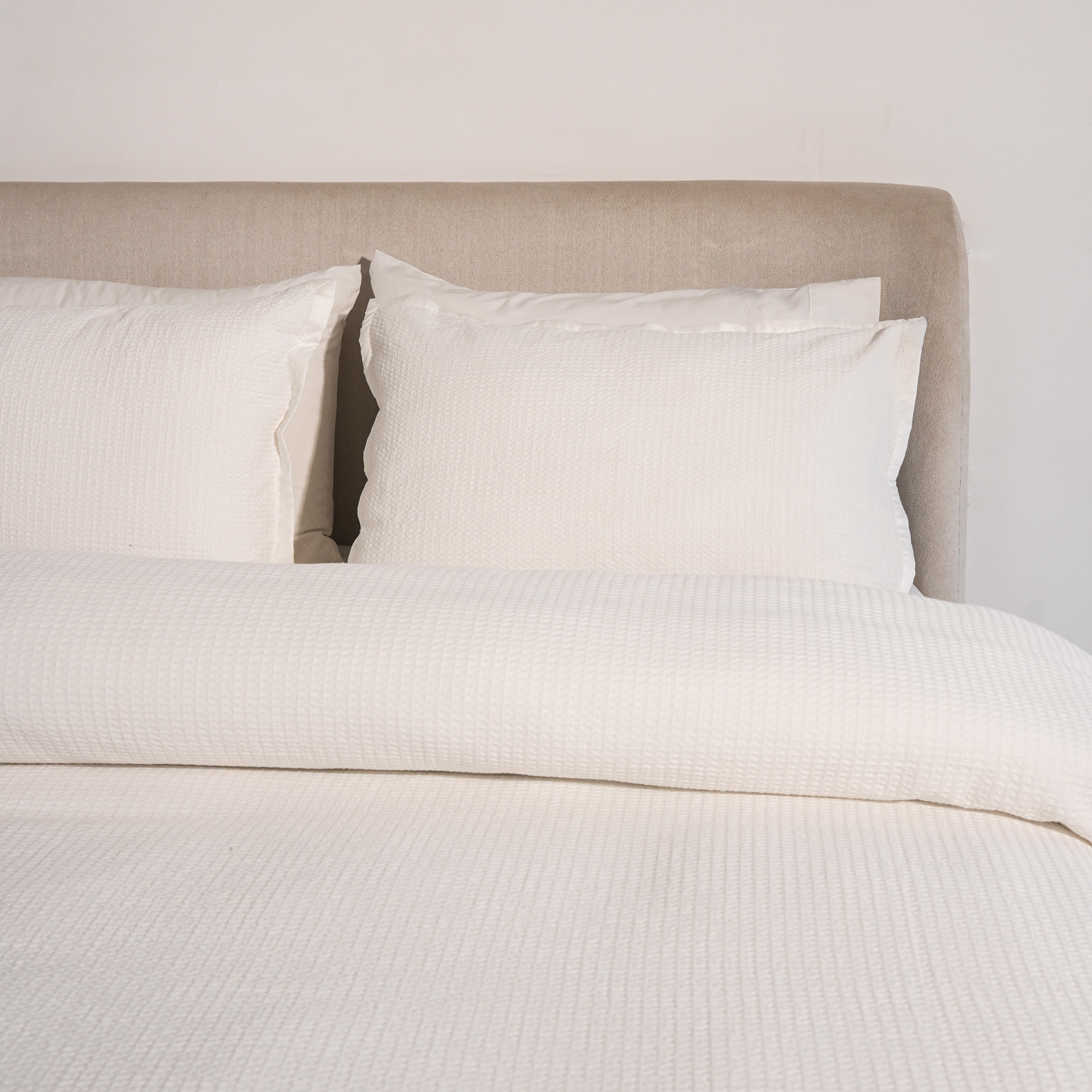 White Waffle Duvet Cover Set
