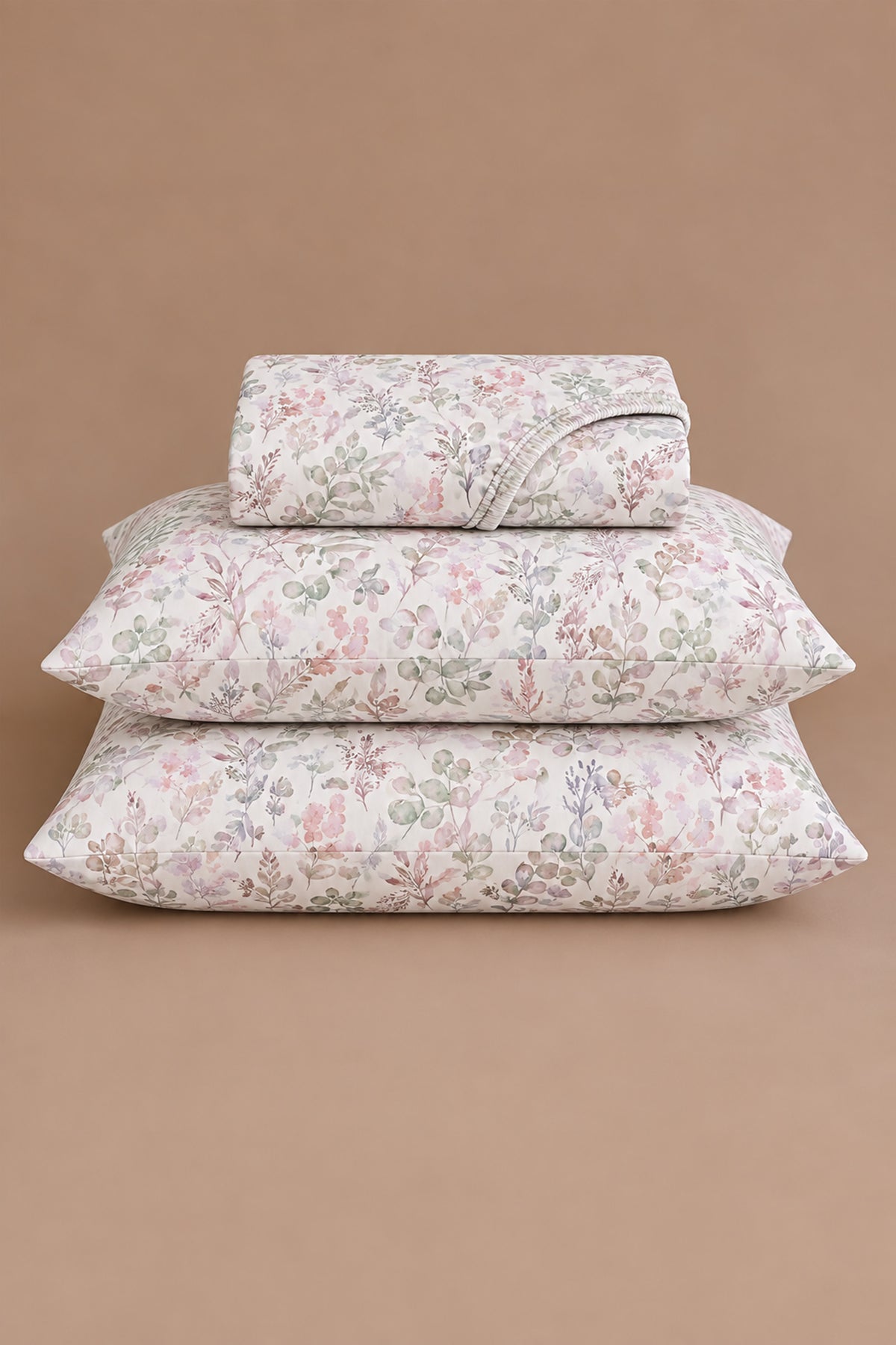 Water Leaf Percale Bed Sheet Set