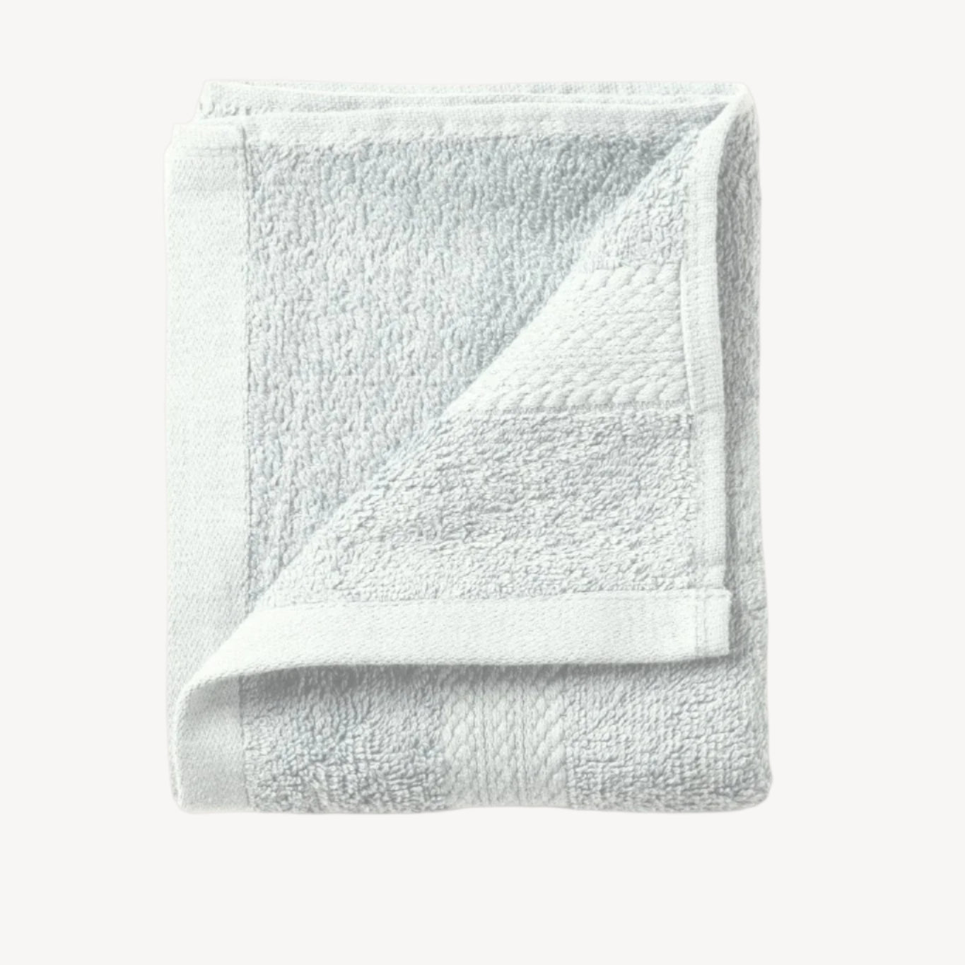 White Lattice Triple Stripe Hand Towel - THE LINEN COMPANY