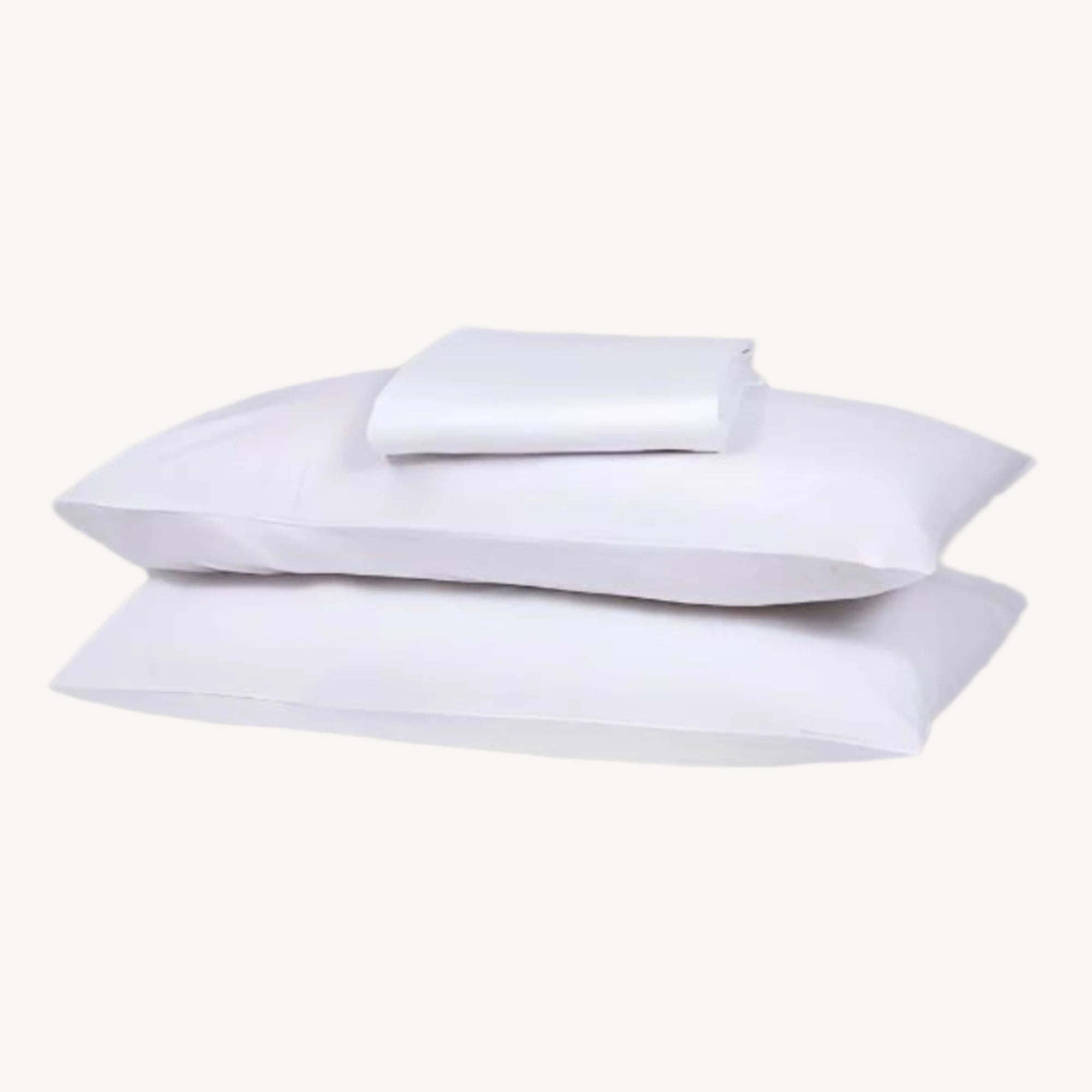 White Solid Bed Sheet Set - THE LINEN COMPANY