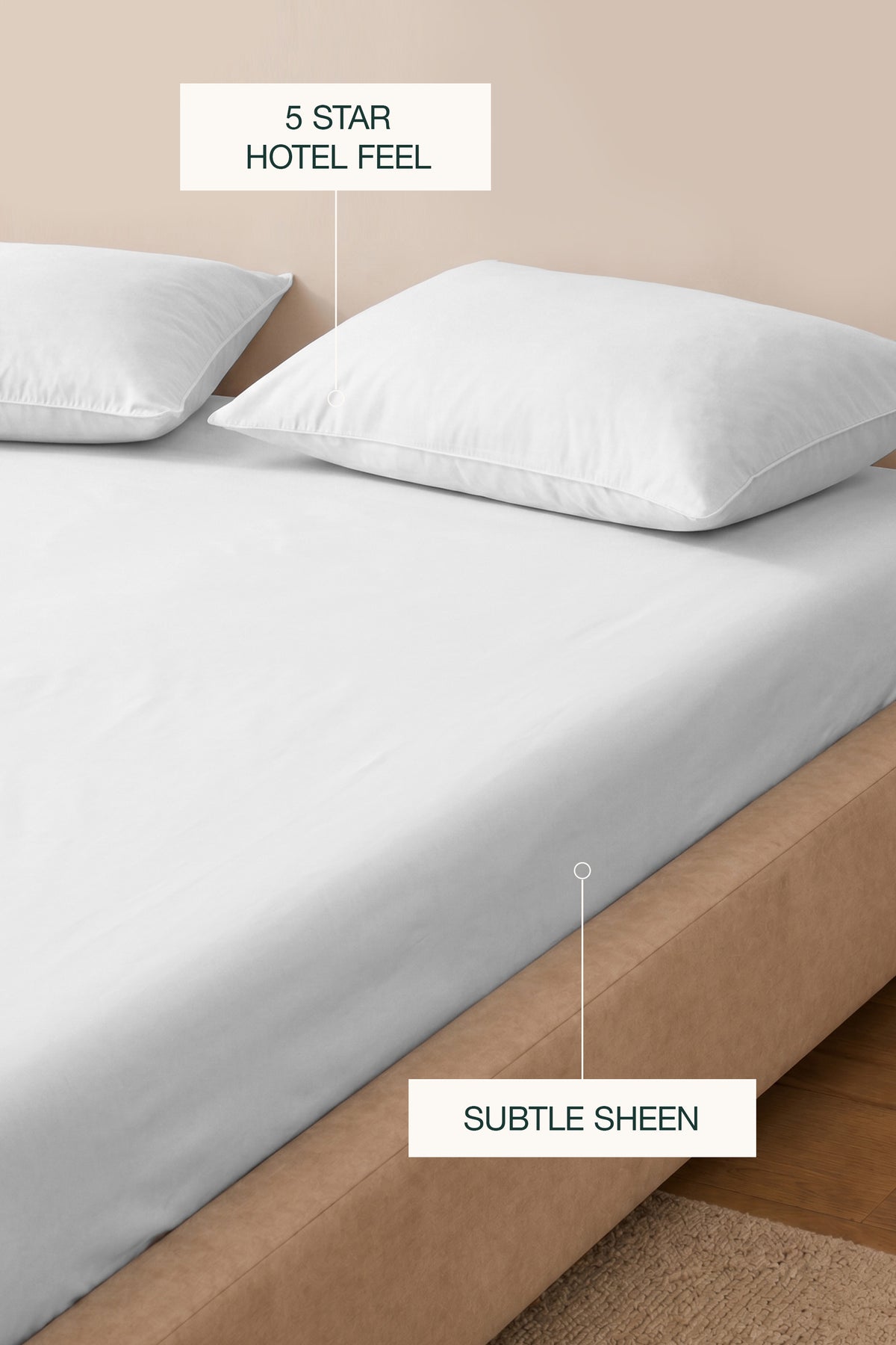 T300 Luxe White Sheet Set