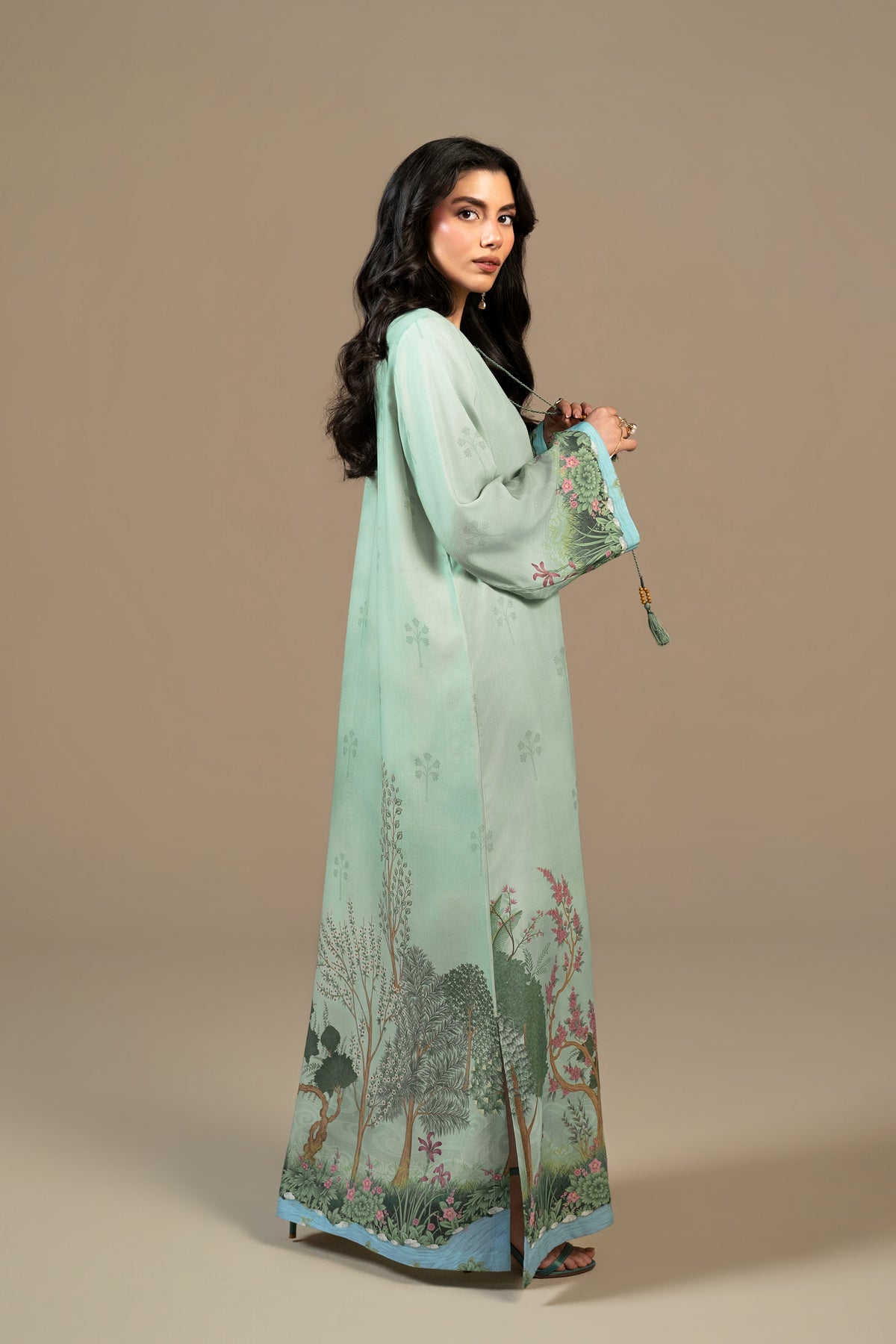 Eden Garden Silk Kaftan
