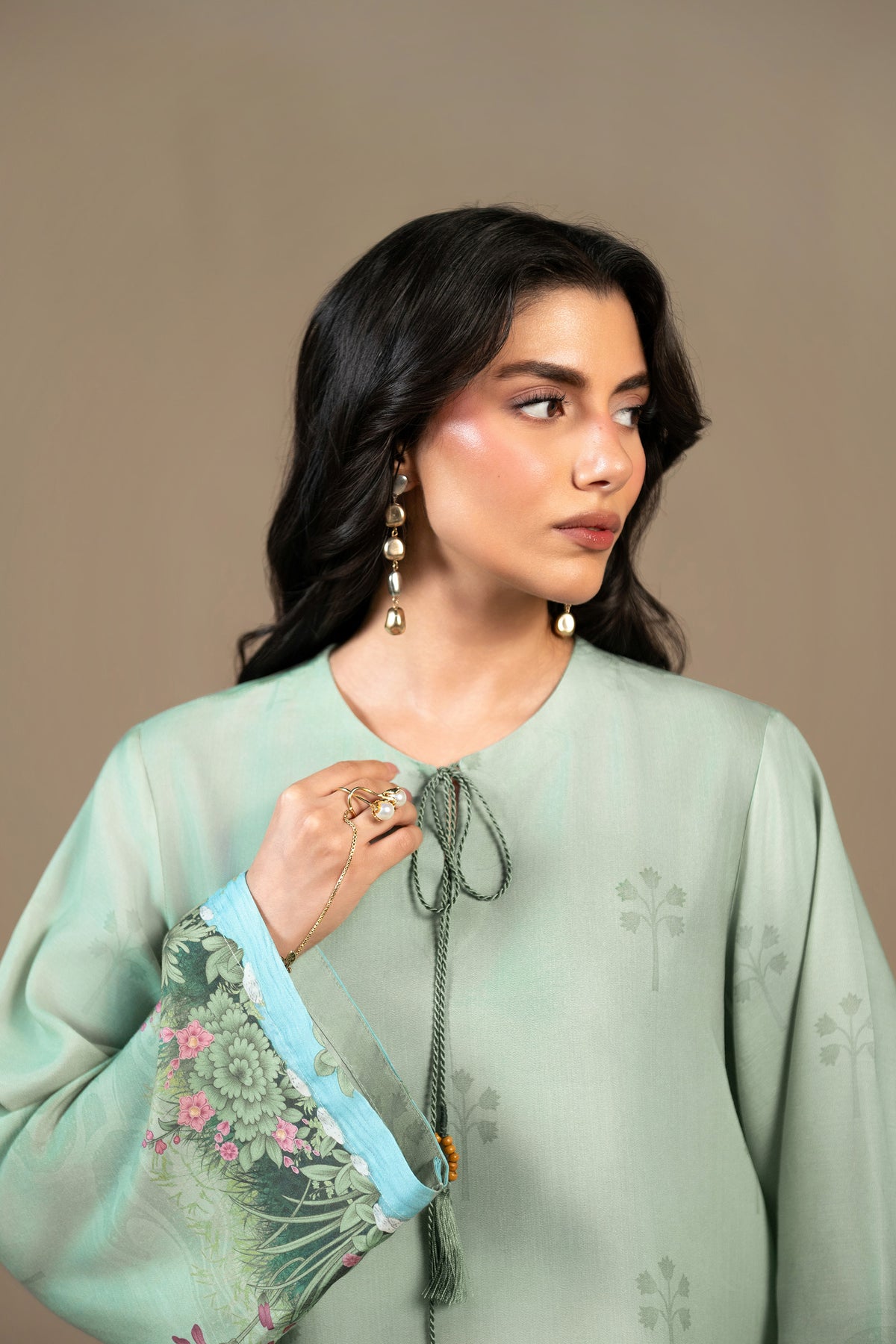 Eden Garden Silk Kaftan