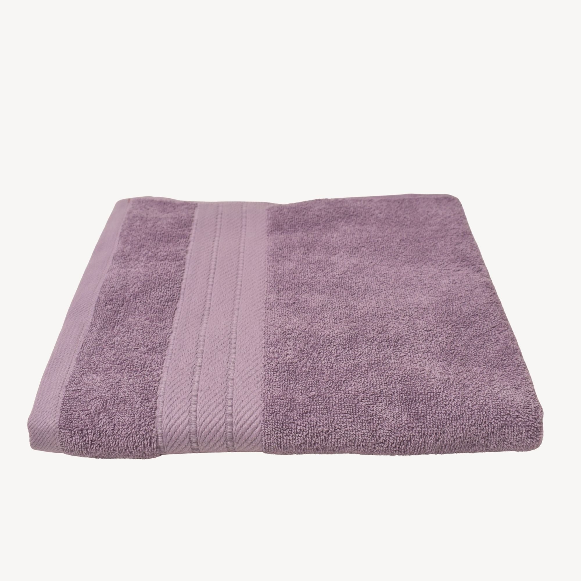 Lavender Diagonal Stripe Bath Towel