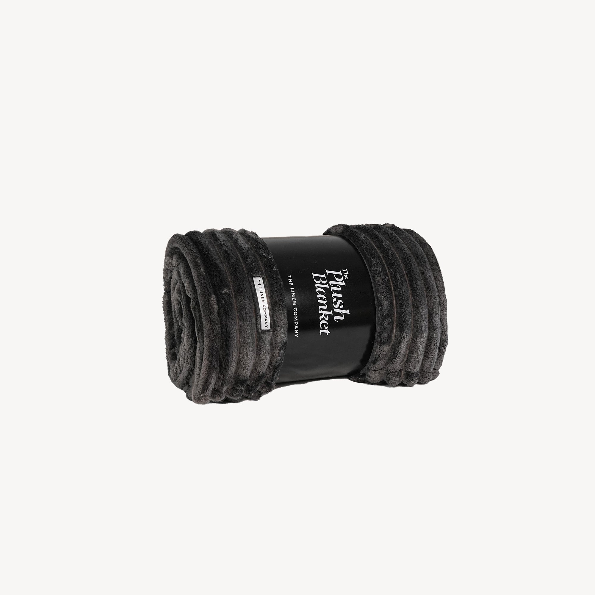 Striped Microfiber Plush Blankets