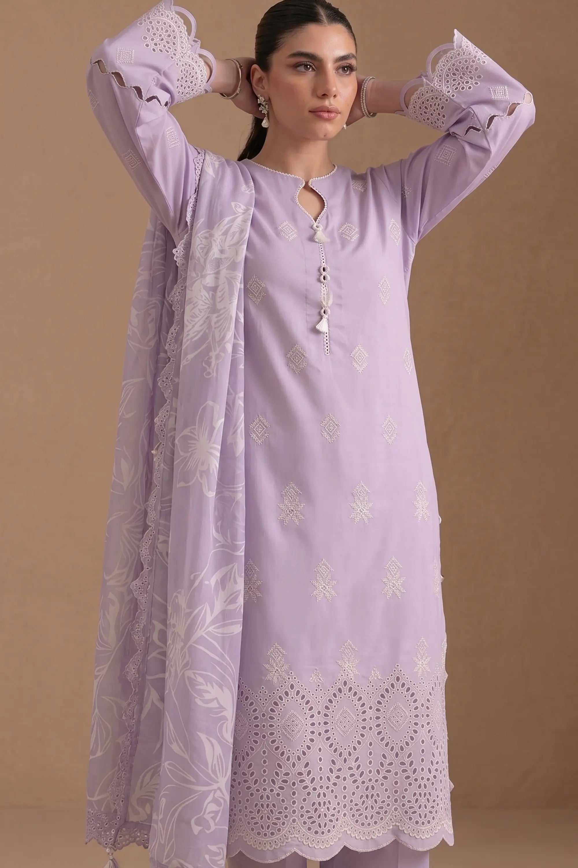 Amethyst Lilac - Luxury Lawn Suit