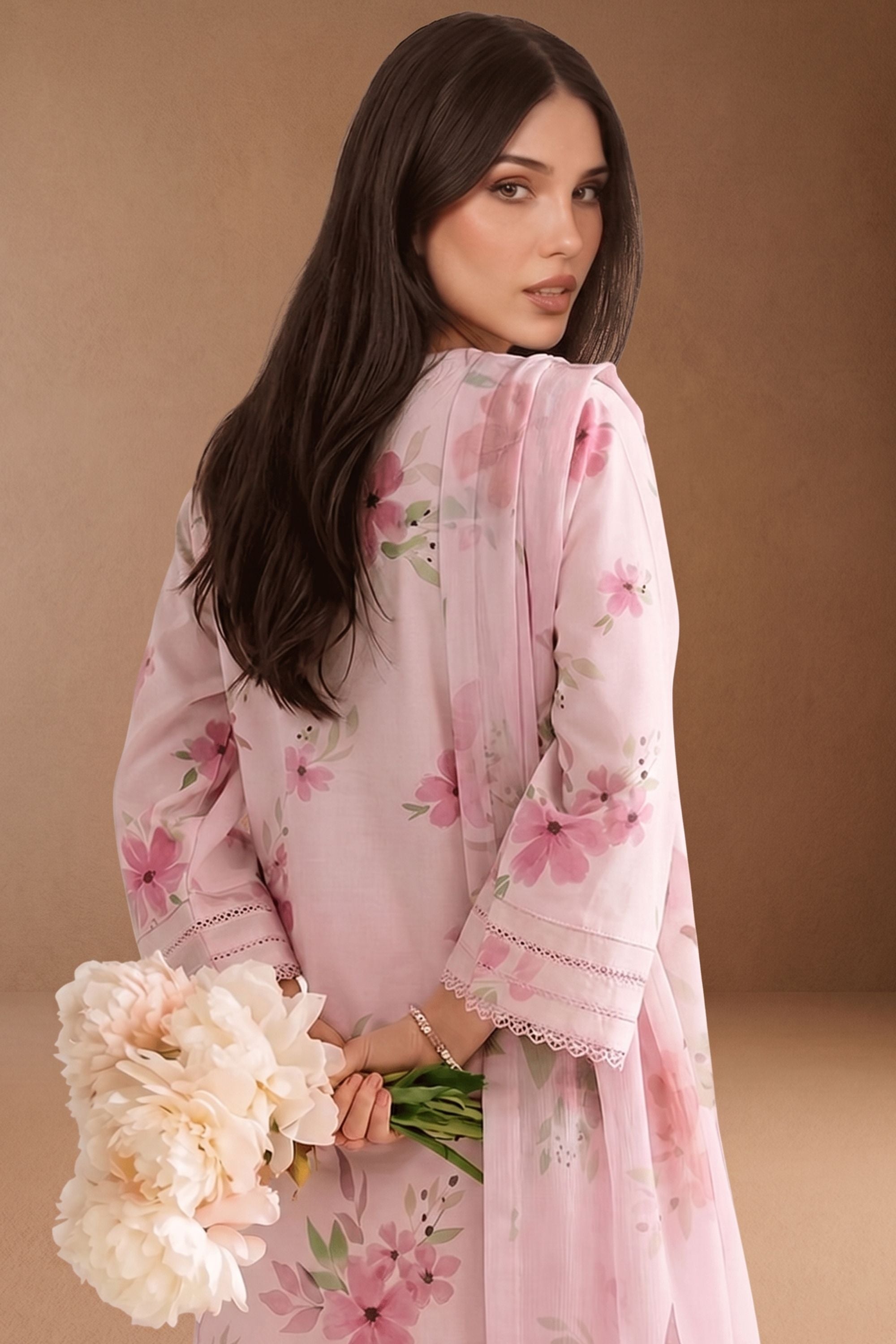 Crimson Garden - Printed Lawn Suit
