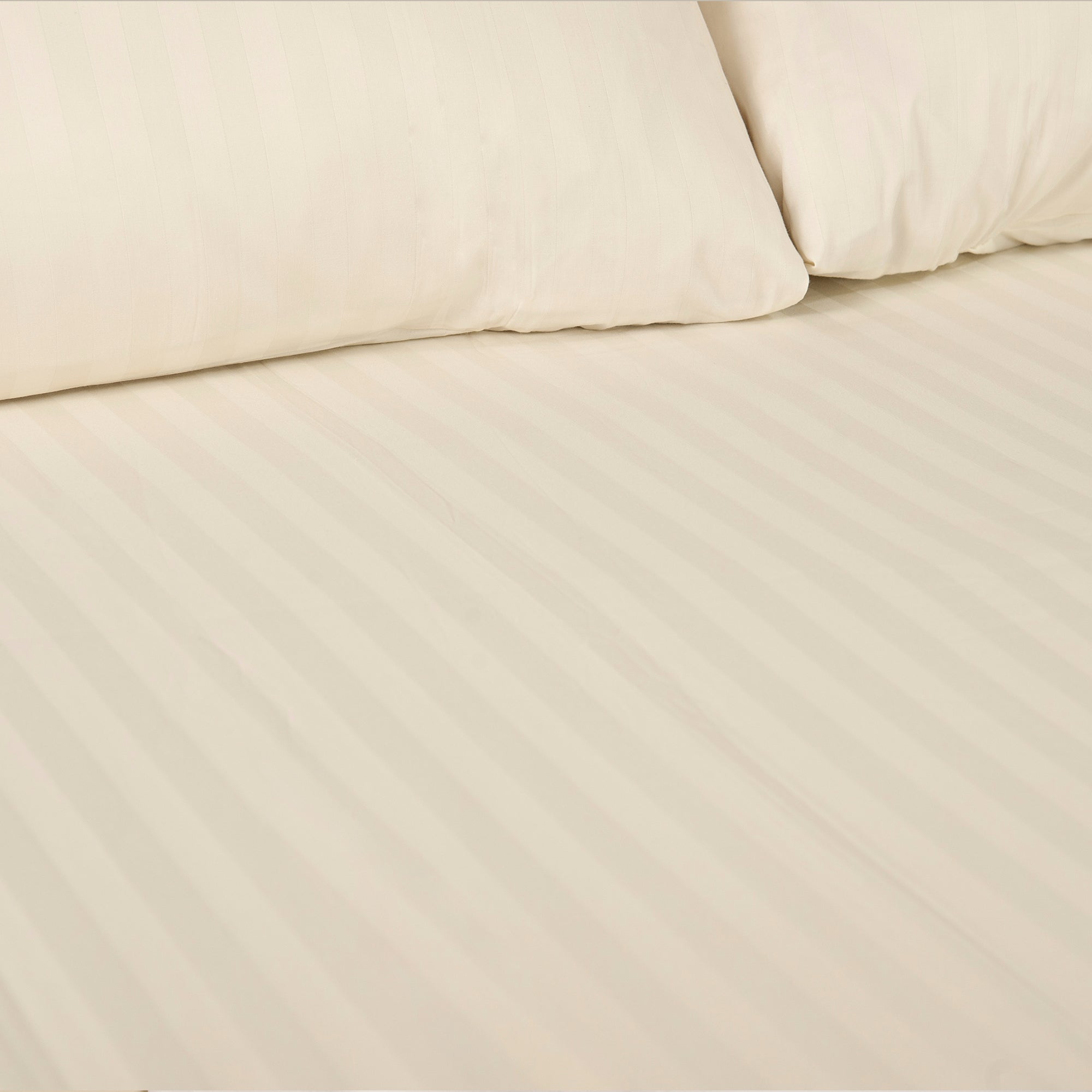 Ivory Stripe Bed Sheet Set