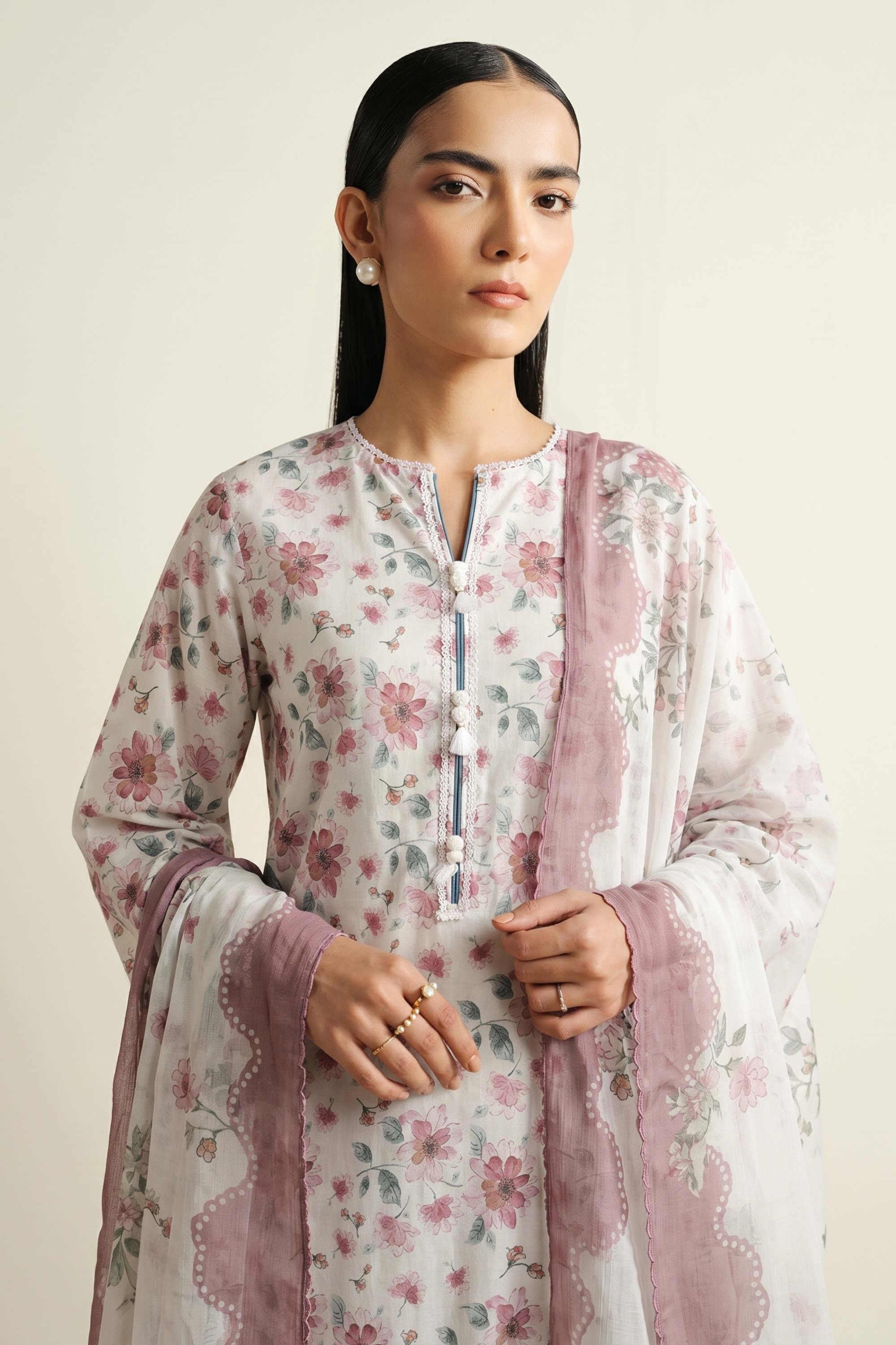 Brocade - Printed Lawn Suit