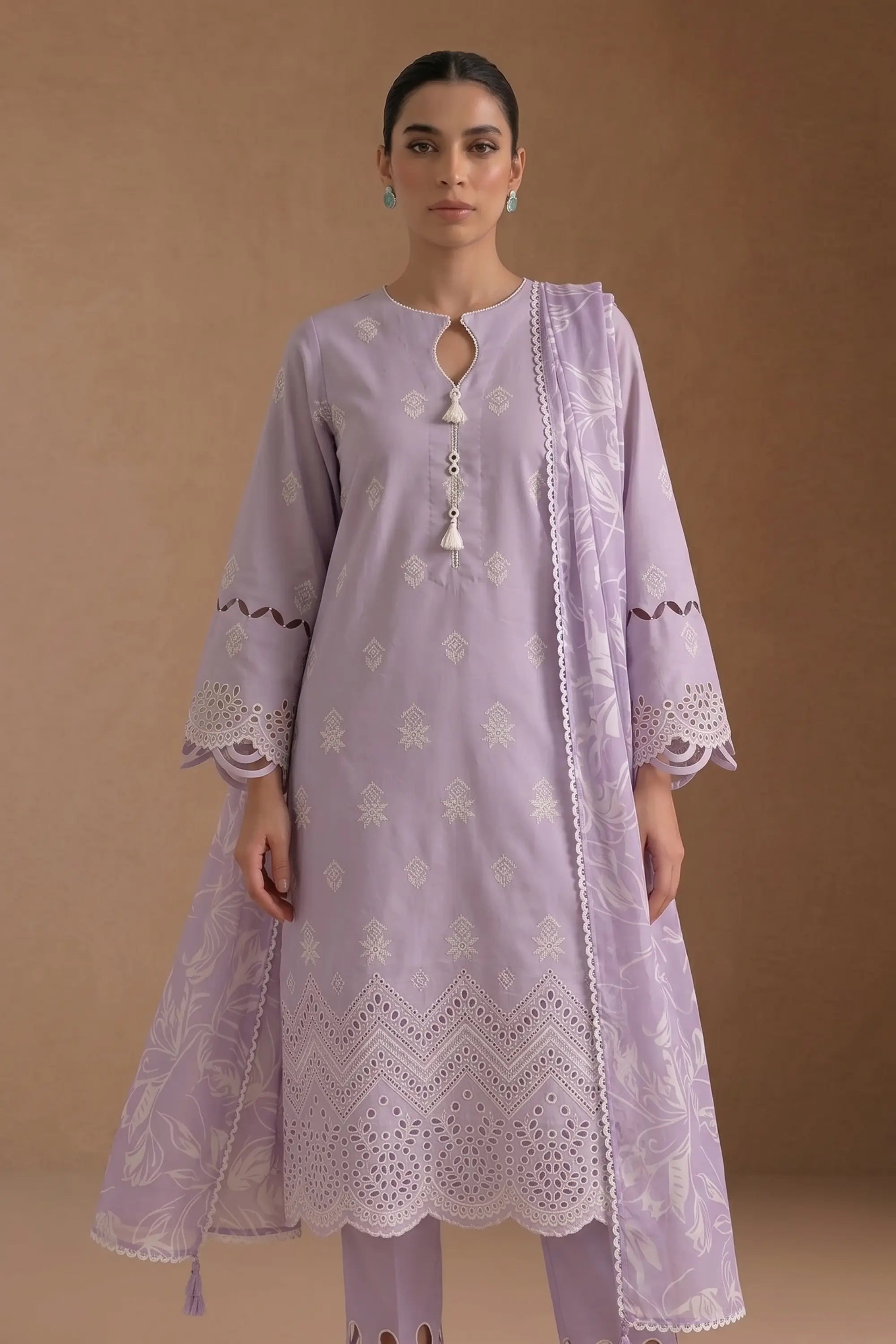 Amethyst Lilac - Luxury Lawn Suit