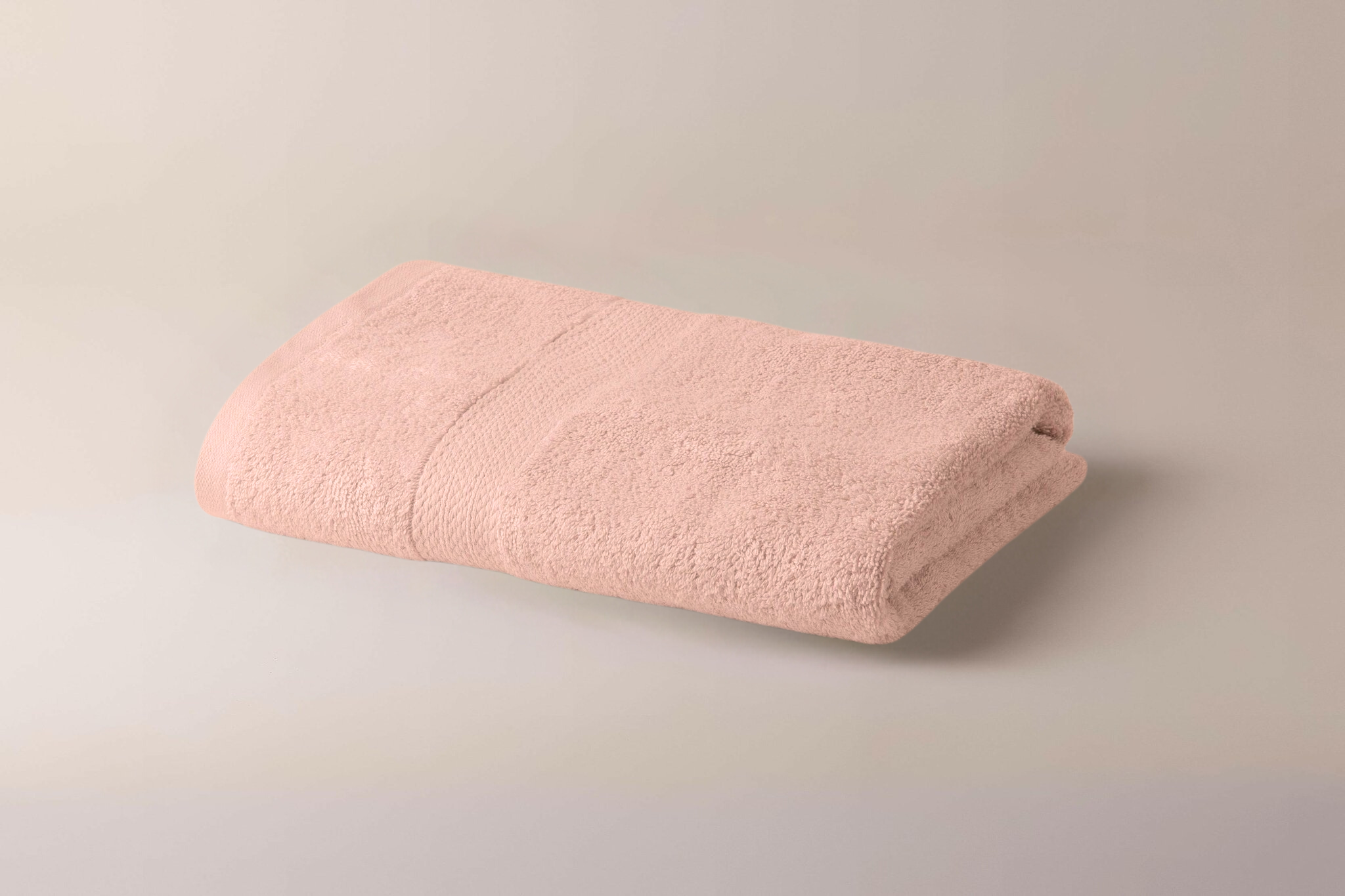 Soft Pink Lattice Triple Stripe Hand Towel