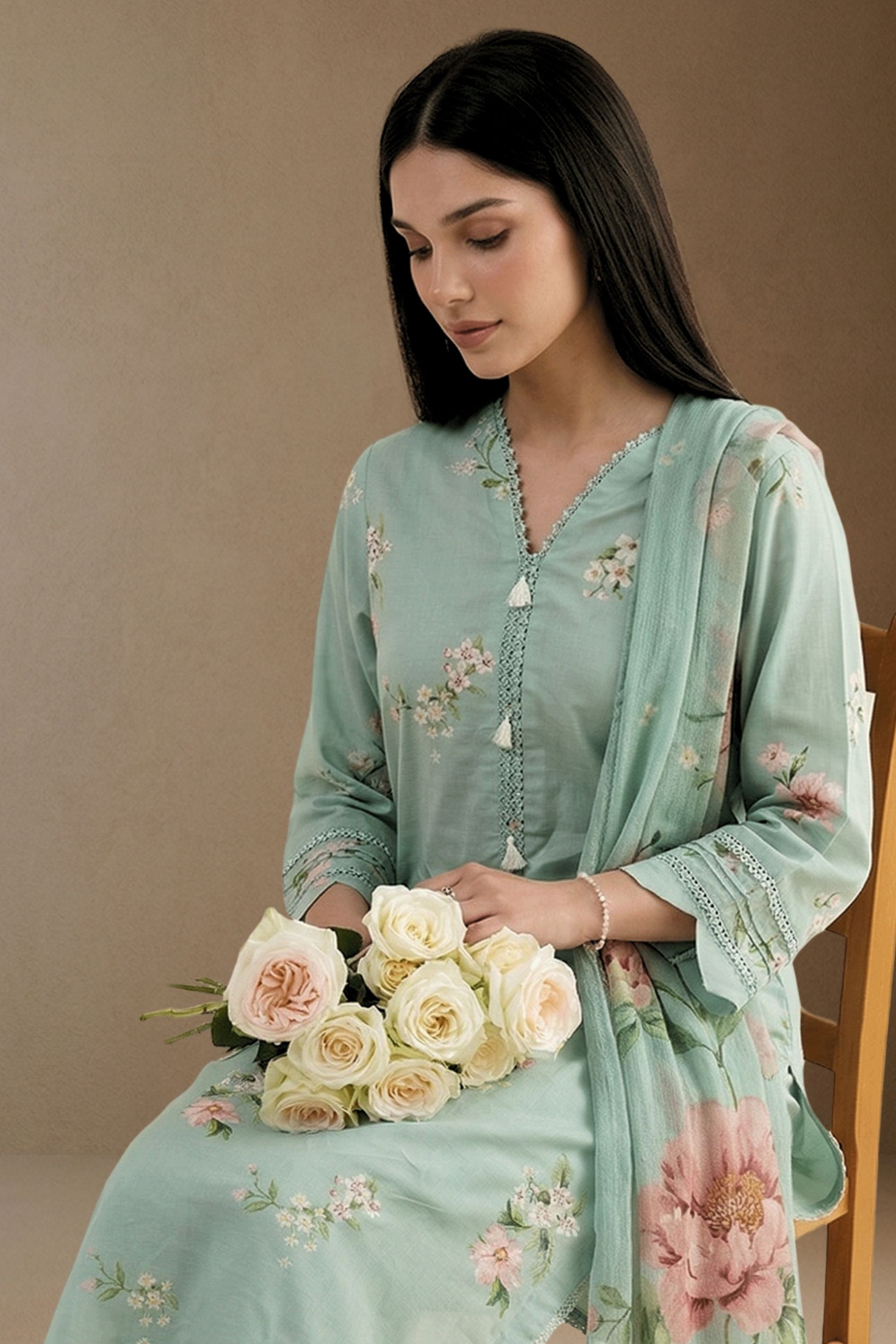 Odette - Printed Lawn Suit