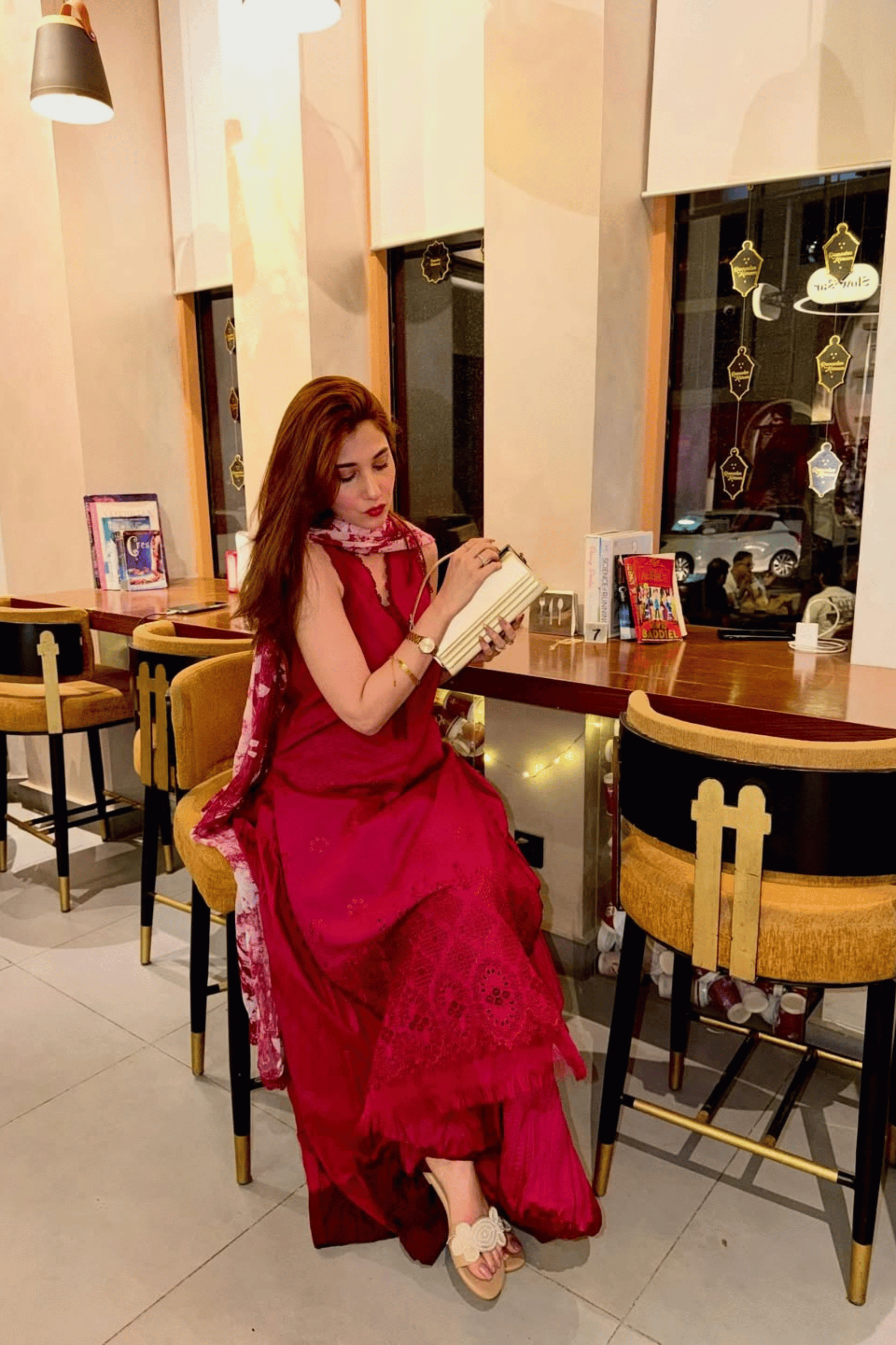 Mulberry Lattice - Luxury Lawn Suit