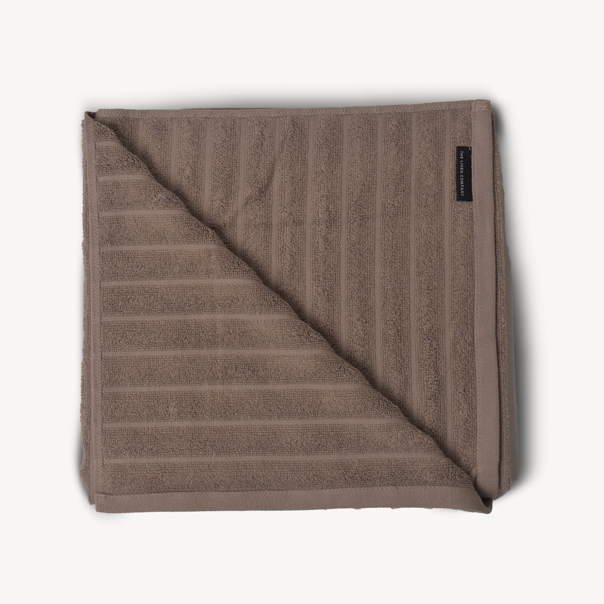 Cocoa All Over Stripe Bath Towel