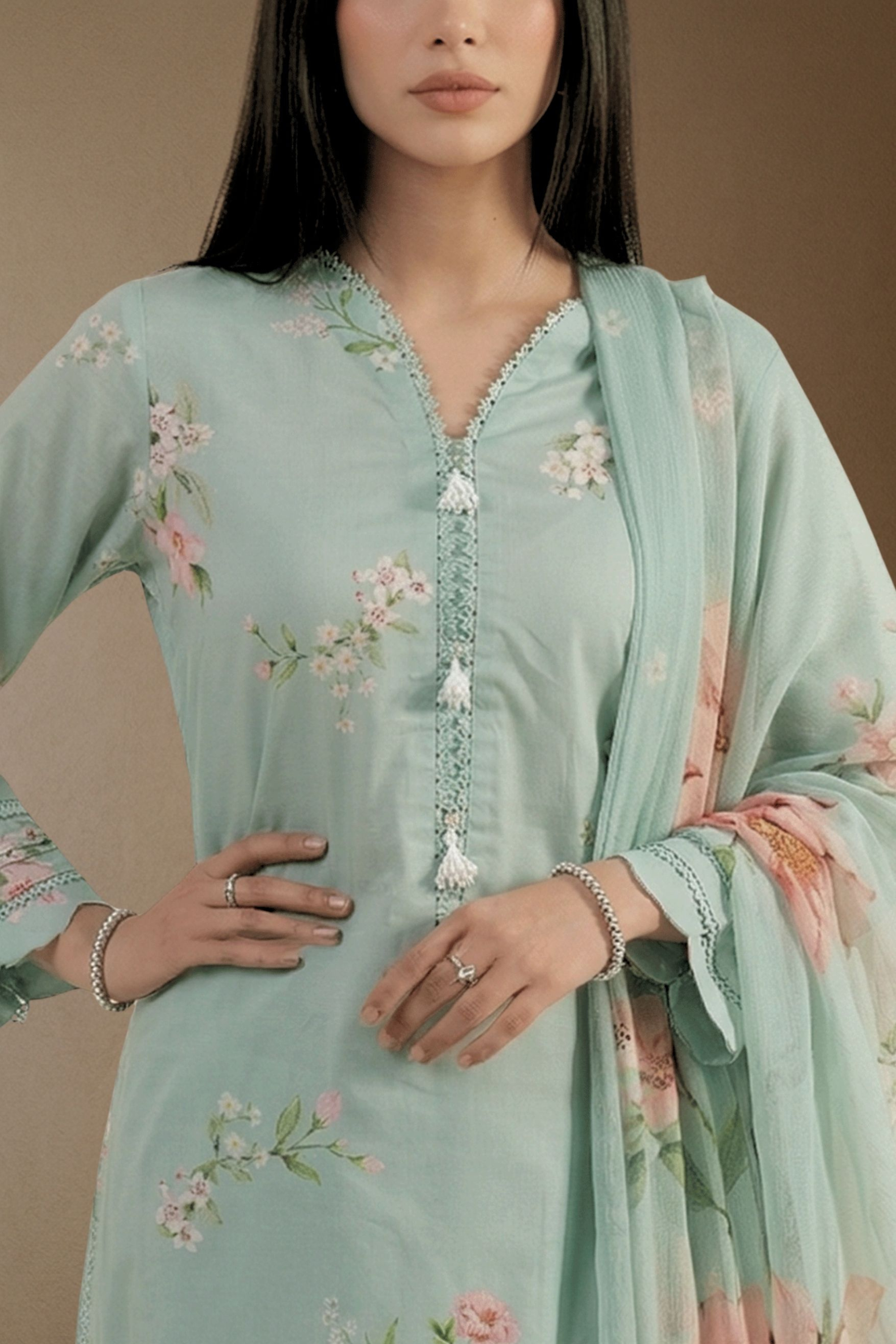 Odette - Printed Lawn Suit
