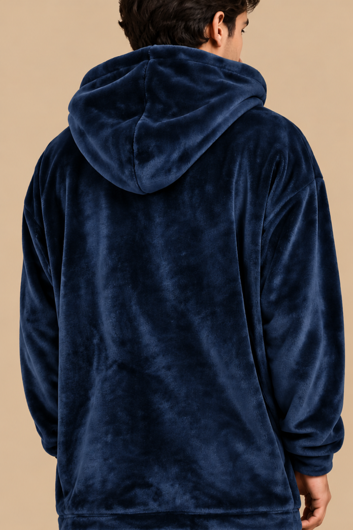 Navy Wearable Plush Blanket