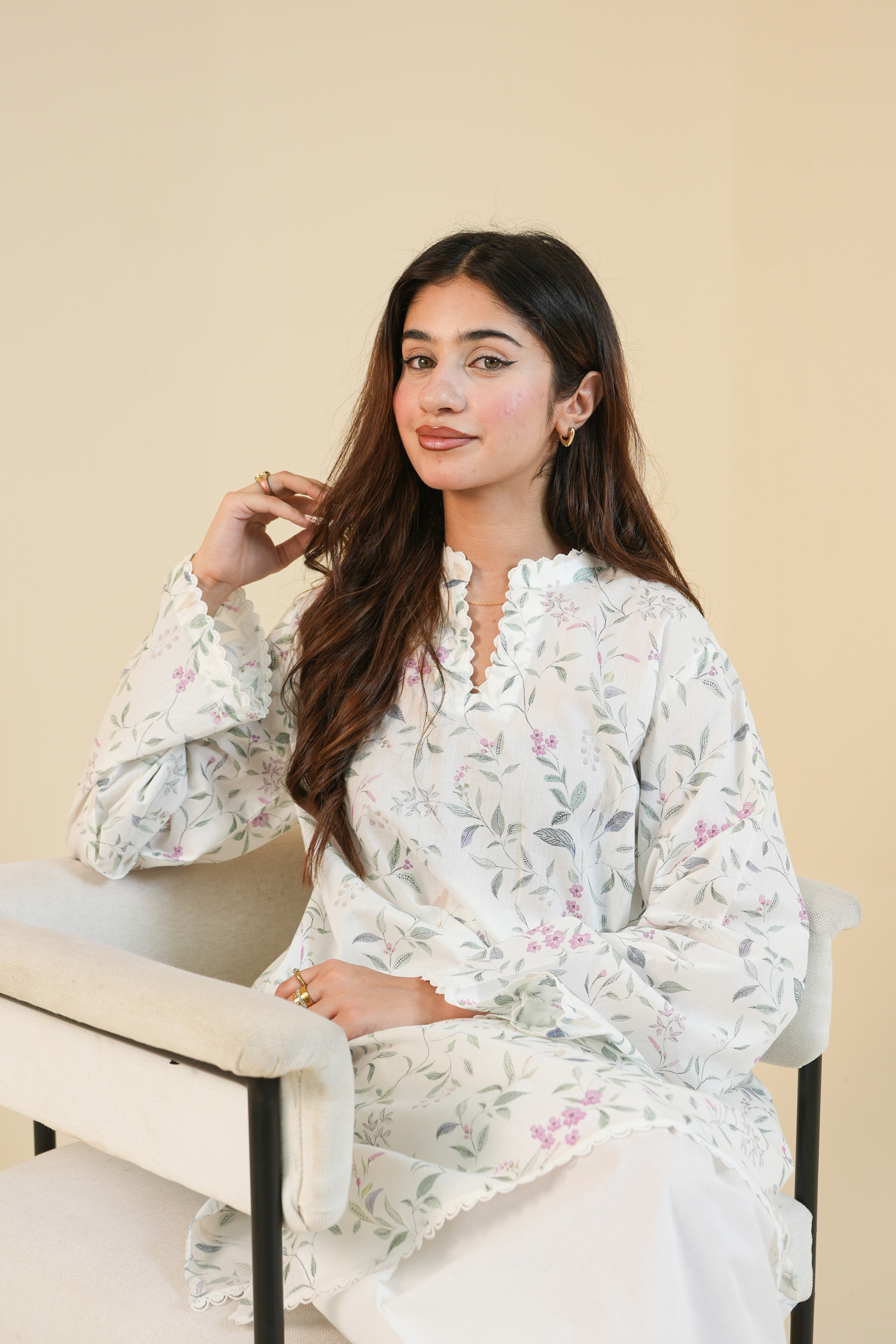 Fleur Sauvage - Printed Lawn Suit