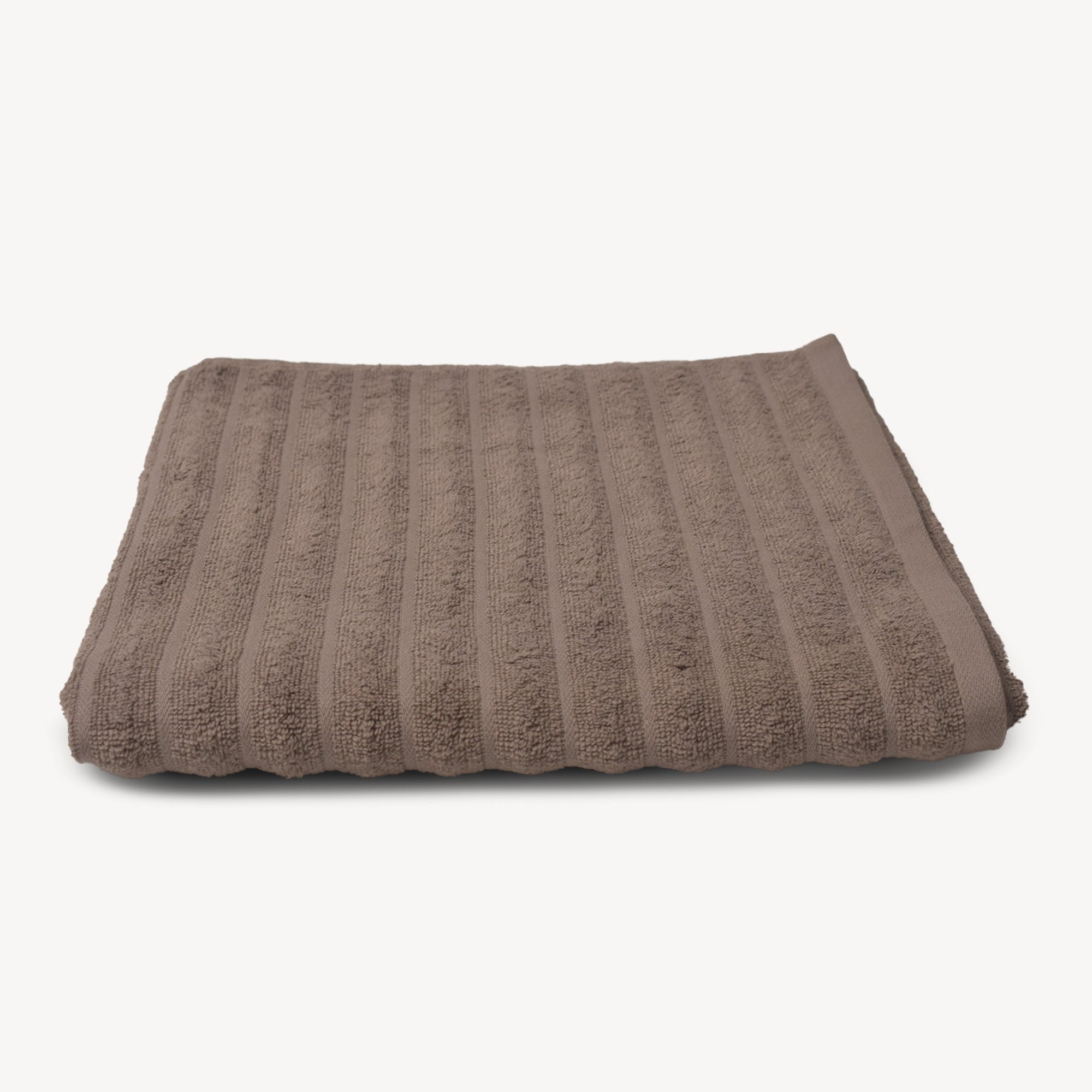 Cocoa All Over Stripe Bath Towel