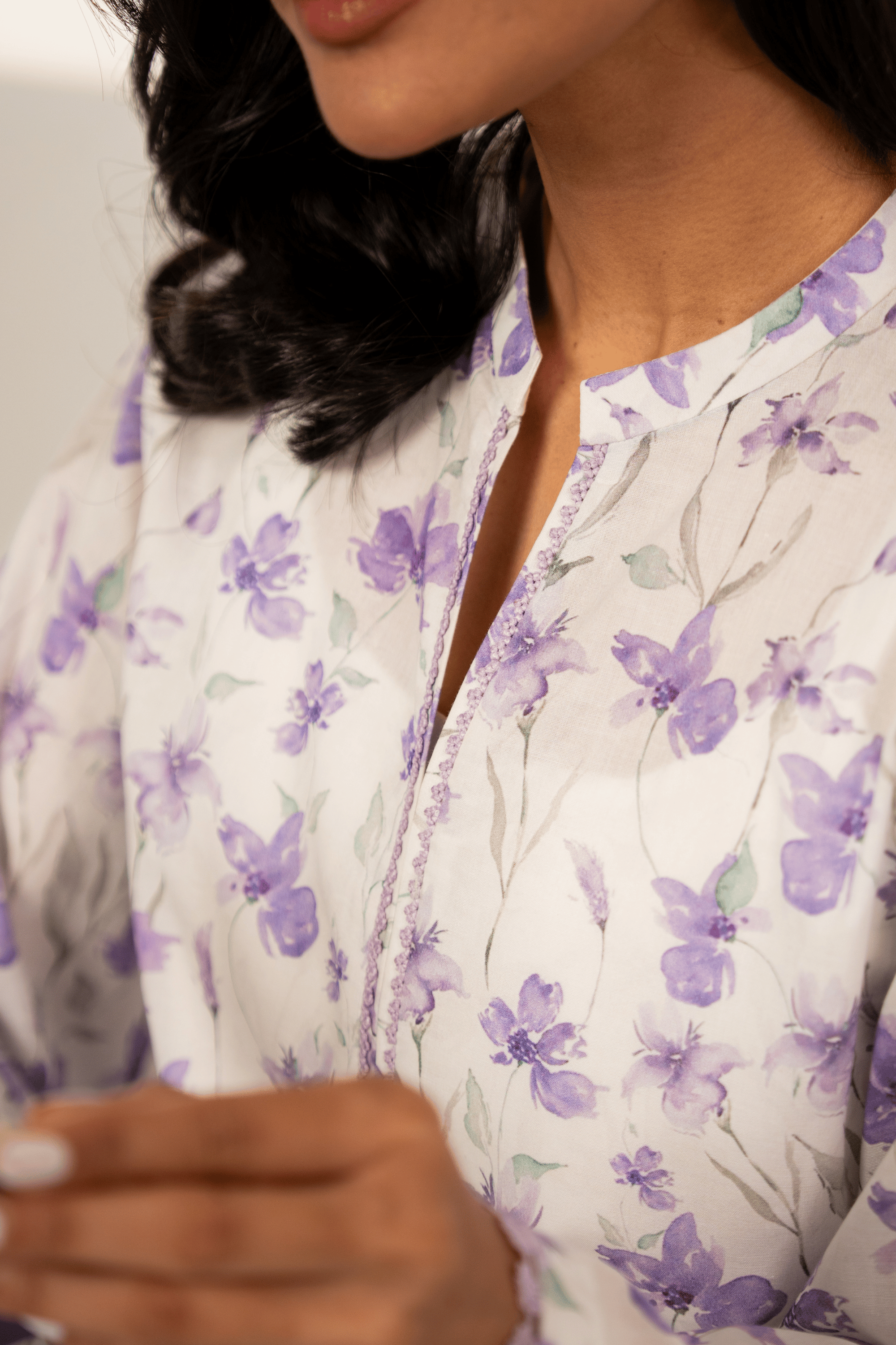 Floral Ink Kurta