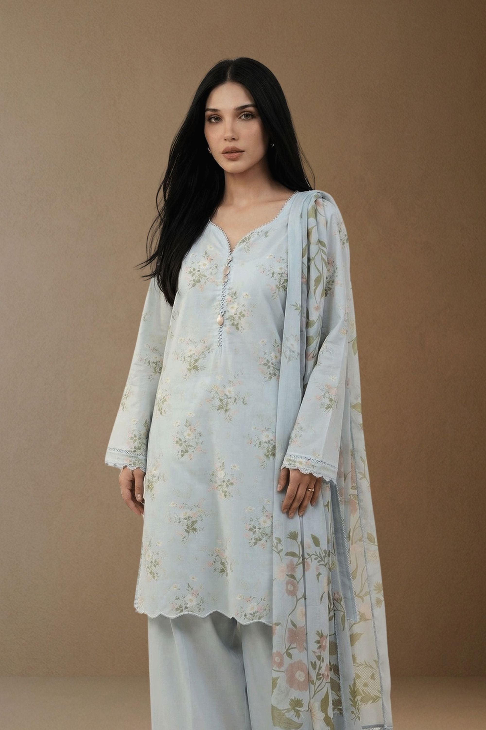 Zephyr - Printed Lawn Suit