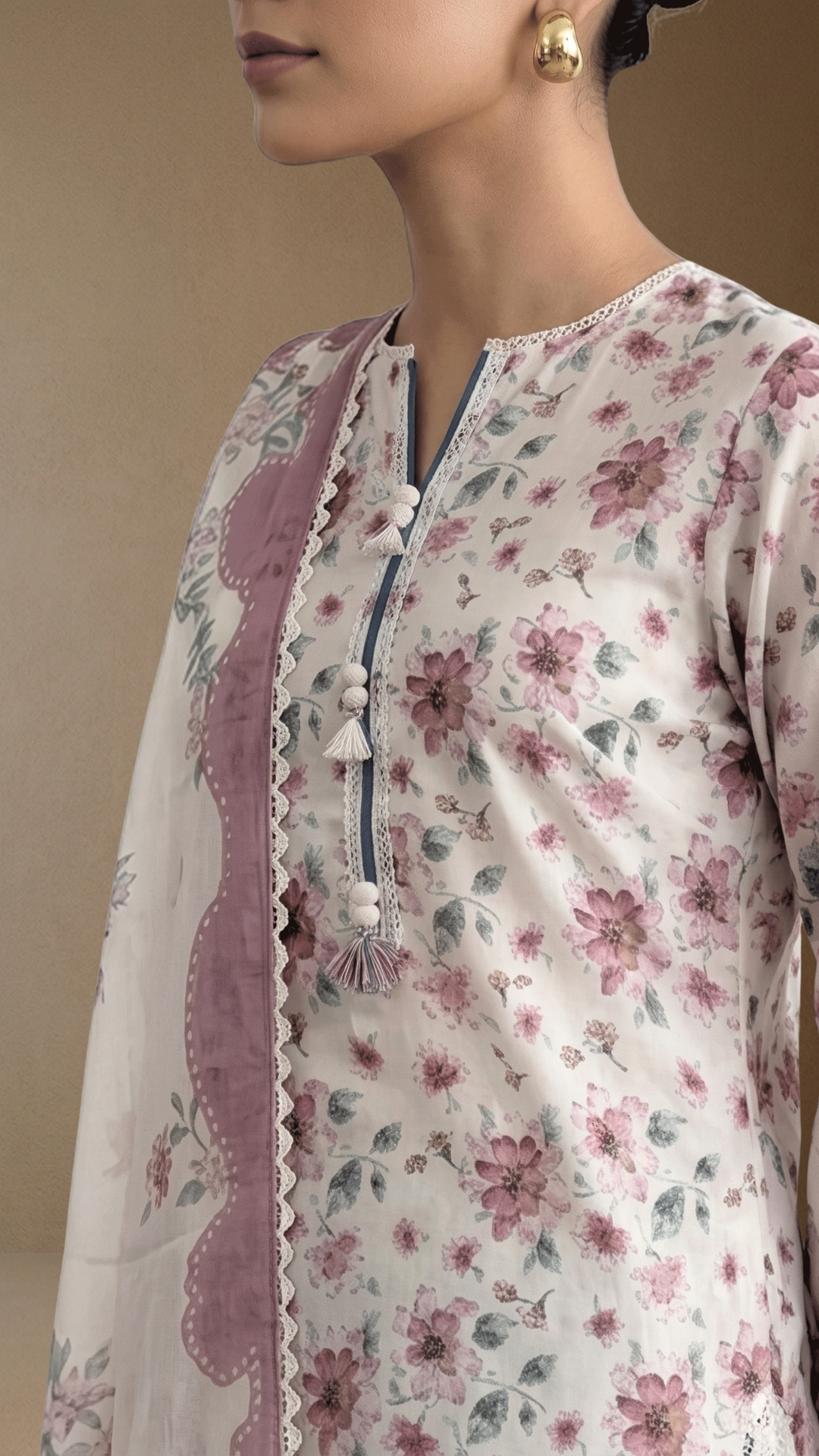 Brocade - Printed Lawn Suit