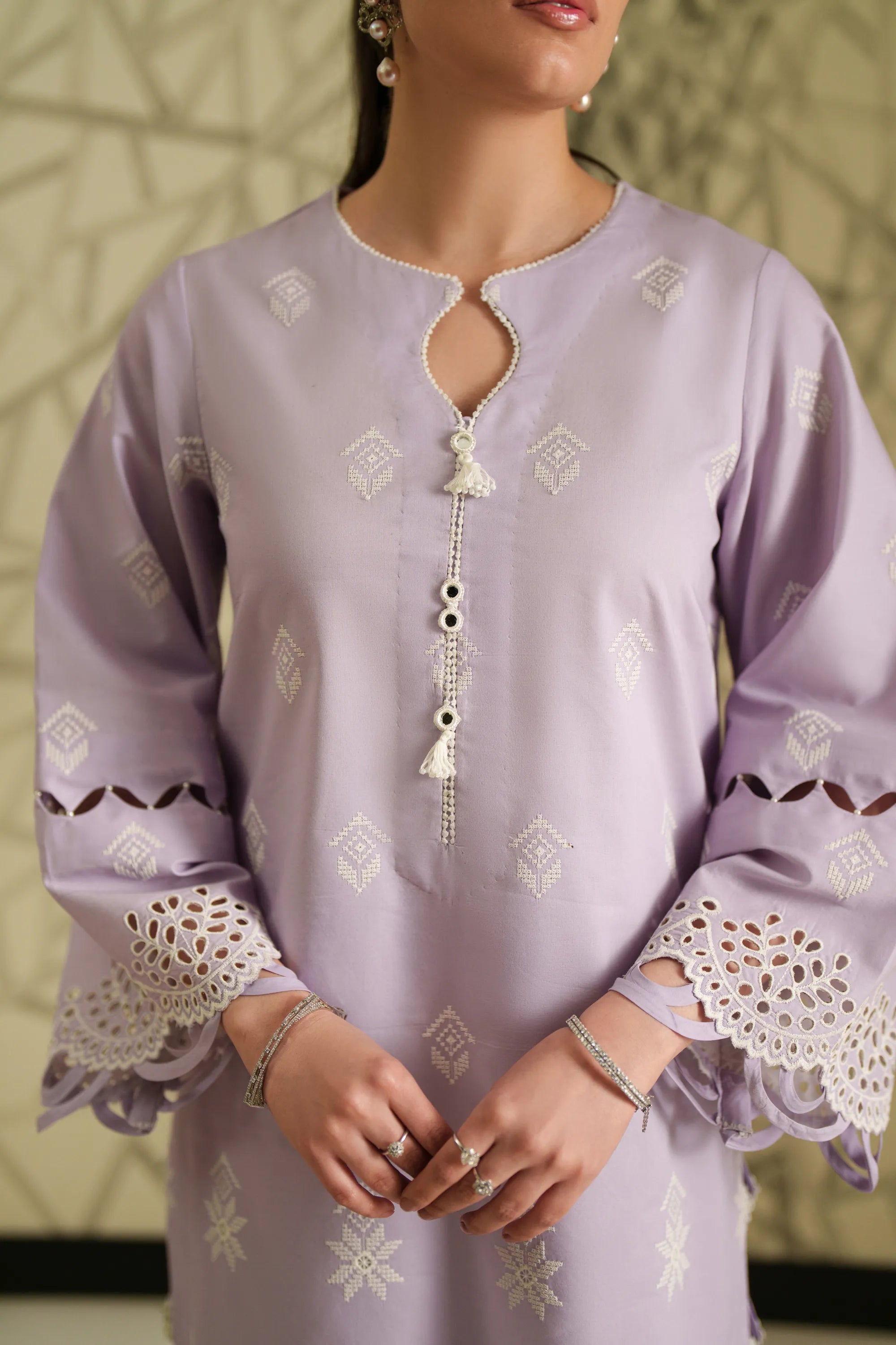 Amethyst Lilac - Luxury Lawn Suit