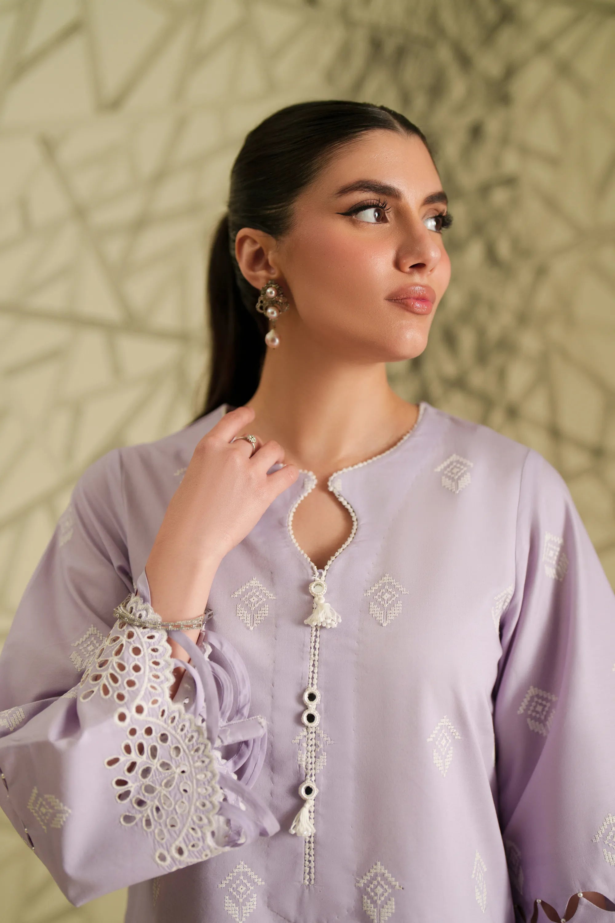 Amethyst Lilac - Luxury Lawn Suit