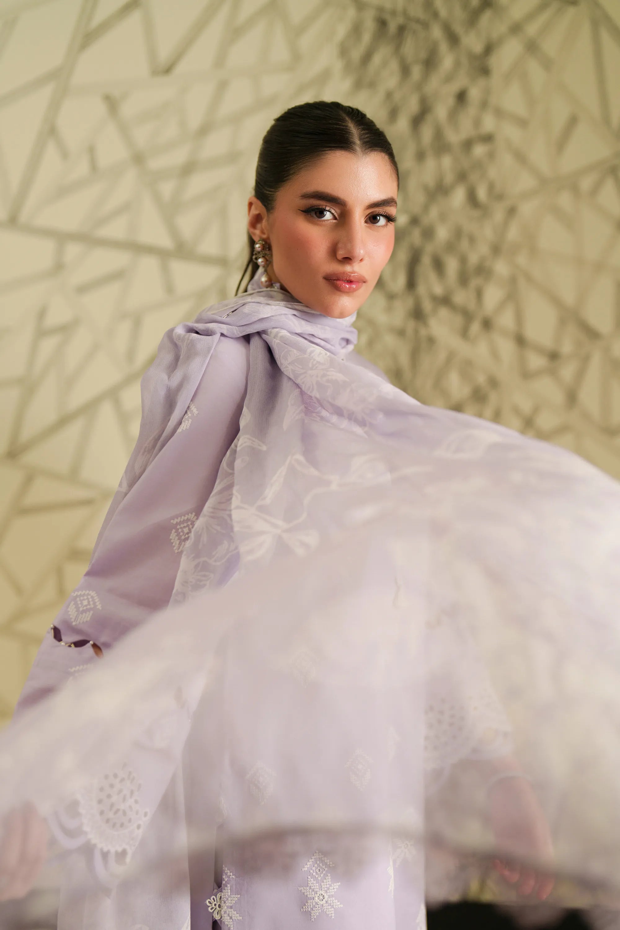 Amethyst Lilac - Luxury Lawn Suit